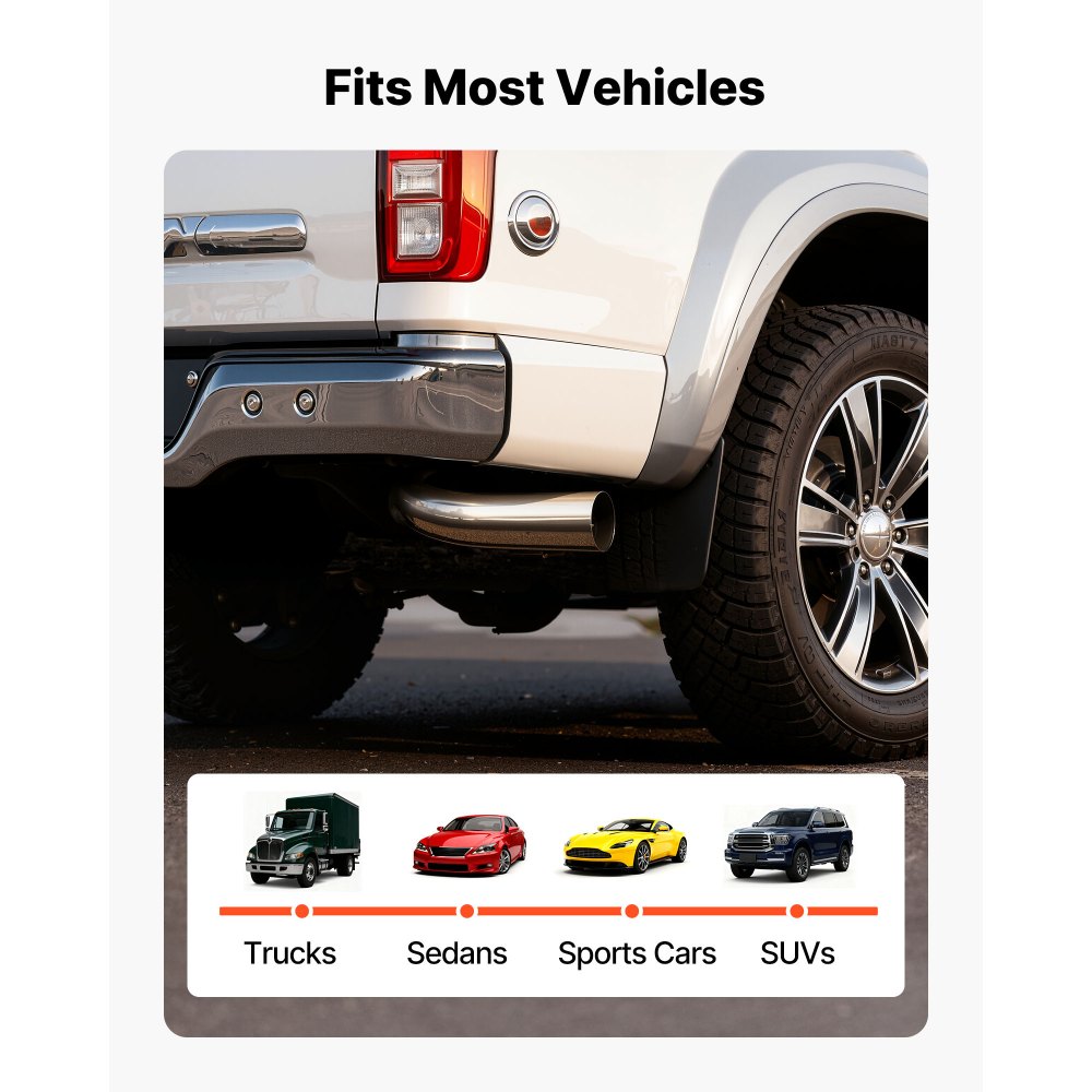 VEVOR Άκρη εξάτμισης με αγκώνα, είσοδος 127 mm, έξοδος 152,4 mm, συνολικό μήκος 584 mm, χρωμιωμένη αμπούλα εξάτμισης με σφιγκτήρα για φορτηγό, sedan, σπορ αυτοκίνητο, SUV, χρωμιωμένη δομή για αντοχή σε υψηλές θερμοκρασίες VEVOR Άκρη εξάτμισης με αγκώνα, είσοδος 127 mm, έξοδος 152,4 mm, συνολικό μήκος 584 mm, χρωμιωμένη αμπούλα εξάτμισης με σφιγκτήρα για φορτηγό, sedan, σπορ αυτοκίνητο, SUV, χρωμιωμένη δομή για αντοχή σε υψηλές θερμοκρασίες