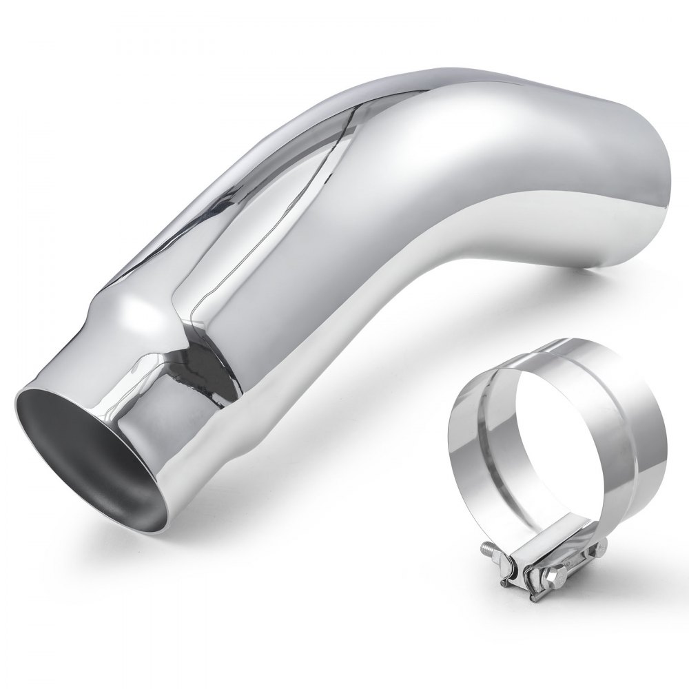 VEVOR Άκρη εξάτμισης με αγκώνα, είσοδος 127 mm, έξοδος 152,4 mm, συνολικό μήκος 584 mm, χρωμιωμένη αμπούλα εξάτμισης με σφιγκτήρα για φορτηγό, sedan, σπορ αυτοκίνητο, SUV, χρωμιωμένη δομή για αντοχή σε υψηλές θερμοκρασίες VEVOR Άκρη εξάτμισης με αγκώνα, είσοδος 127 mm, έξοδος 152,4 mm, συνολικό μήκος 584 mm, χρωμιωμένη αμπούλα εξάτμισης με σφιγκτήρα για φορτηγό, sedan, σπορ αυτοκίνητο, SUV, χρωμιωμένη δομή για αντοχή σε υψηλές θερμοκρασίες