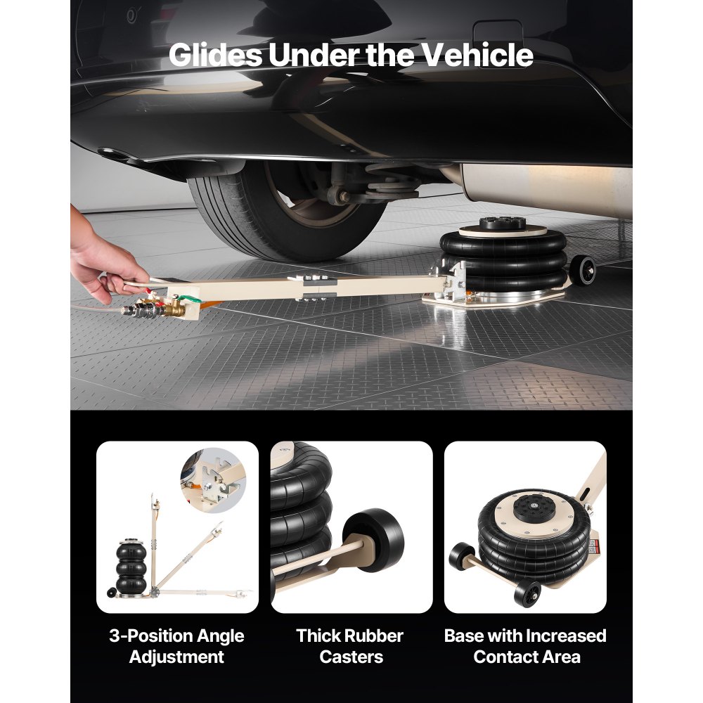 Αερόσακος VEVOR, Τριπλός Αερόσακος 3 Τόνων, Αερόσακος με Έξι Χαλύβδινους Σωλήνες, Ανύψωση Έως 450 mm, Πνευματικός Γρήγορης Ανύψωσης 1-6 s με Ρυθμιζόμενη Μακριά Λαβή & Ελαστικό Μαξιλάκι για Επισκευές Αυτοκινήτων, SUV, Pick-up Φορτηγών Αερόσακος VEVOR, Τριπλός Αερόσακος 3 Τόνων, Αερόσακος με Έξι Χαλύβδινους Σωλήνες, Ανύψωση Έως 450 mm, Πνευματικός Γρήγορης Ανύψωσης 1-6 s με Ρυθμιζόμενη Μακριά Λαβή & Ελαστικό Μαξιλάκι για Επισκευές Αυτοκινήτων, SUV, Pick-up Φορτηγών