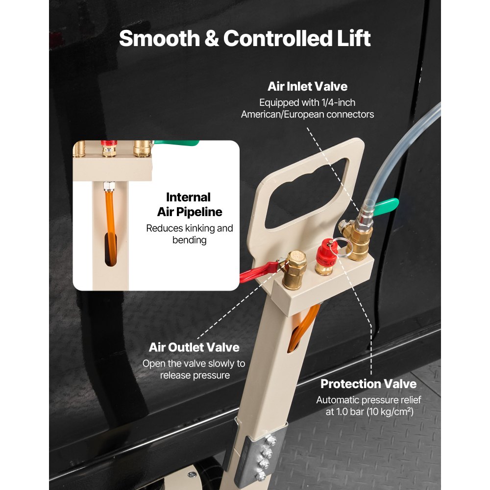 Αερόσακος VEVOR, Τριπλός Αερόσακος 3 Τόνων, Αερόσακος με Έξι Χαλύβδινους Σωλήνες, Ανύψωση Έως 450 mm, Πνευματικός Γρήγορης Ανύψωσης 1-6 s με Ρυθμιζόμενη Μακριά Λαβή & Ελαστικό Μαξιλάκι για Επισκευές Αυτοκινήτων, SUV, Pick-up Φορτηγών Αερόσακος VEVOR, Τριπλός Αερόσακος 3 Τόνων, Αερόσακος με Έξι Χαλύβδινους Σωλήνες, Ανύψωση Έως 450 mm, Πνευματικός Γρήγορης Ανύψωσης 1-6 s με Ρυθμιζόμενη Μακριά Λαβή & Ελαστικό Μαξιλάκι για Επισκευές Αυτοκινήτων, SUV, Pick-up Φορτηγών