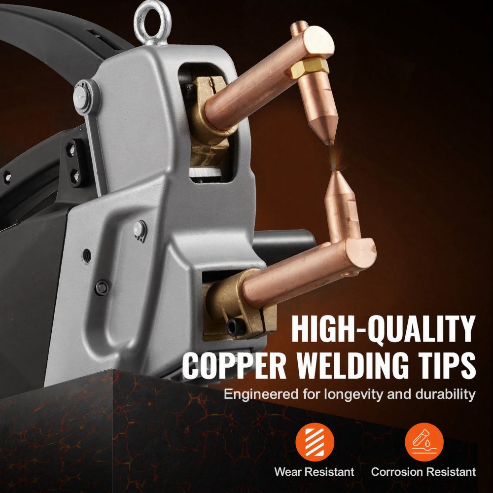 Φορητή μηχανή συγκόλλησης σημείων VEVOR, μηχανή συγκόλλησης σημείων πάχους 4 mm με χωρητικότητα εισόδου 8,1 KVA, ηλεκτρική μηχανή συγκόλλησης λαμαρίνας 4200A, φορητό πιστόλι συγκόλλησης Φορητή μηχανή συγκόλλησης σημείων VEVOR, μηχανή συγκόλλησης σημείων πάχους 4 mm με χωρητικότητα εισόδου 8,1 KVA, ηλεκτρική μηχανή συγκόλλησης λαμαρίνας 4200A, φορητό πιστόλι συγκόλλησης