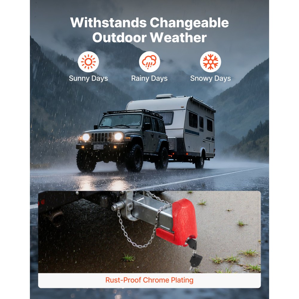 Κλείδωμα ρυμούλκησης VEVOR, Κατάλληλο για ζεύκτες 46 mm, 50,8 mm, 58,7 mm, Αντικλεπτική κλειδαριά ρυμούλκησης βαρέως τύπου με 3 κλειδιά, Ανθεκτικό σε ανοίγματα και κρούσεις, Κατάλληλο για τροχόσπιτα, σκάφη, ρυμουλκούμενα, Κόκκινο Κλείδωμα ρυμούλκησης VEVOR, Κατάλληλο για ζεύκτες 46 mm, 50,8 mm, 58,7 mm, Αντικλεπτική κλειδαριά ρυμούλκησης βαρέως τύπου με 3 κλειδιά, Ανθεκτικό σε ανοίγματα και κρούσεις, Κατάλληλο για τροχόσπιτα, σκάφη, ρυμουλκούμενα, Κόκκινο