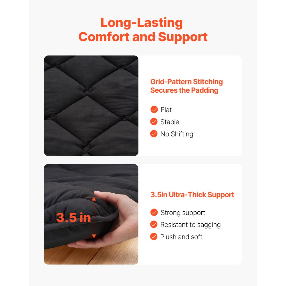 Ιαπωνικό στρώμα τατάμι VEVOR, Πτυσσόμενο στρώμα ιαπωνικού τατάμι διπλού μεγέθους, Στρώμα φουτόν με τσάντα αποθήκευσης και κούμπωμα, Πατάκι δαπέδου 9 στρώσεων για ύπνο, Φοιτητική εστία, Διαλογισμό, Γιόγκα, 2032 x 991 x 89 mm, Μαύρο Ιαπωνικό στρώμα τατάμι VEVOR, Πτυσσόμενο στρώμα ιαπωνικού τατάμι διπλού μεγέθους, Στρώμα φουτόν με τσάντα αποθήκευσης και κούμπωμα, Πατάκι δαπέδου 9 στρώσεων για ύπνο, Φοιτητική εστία, Διαλογισμό, Γιόγκα, 2032 x 991 x 89 mm, Μαύρο