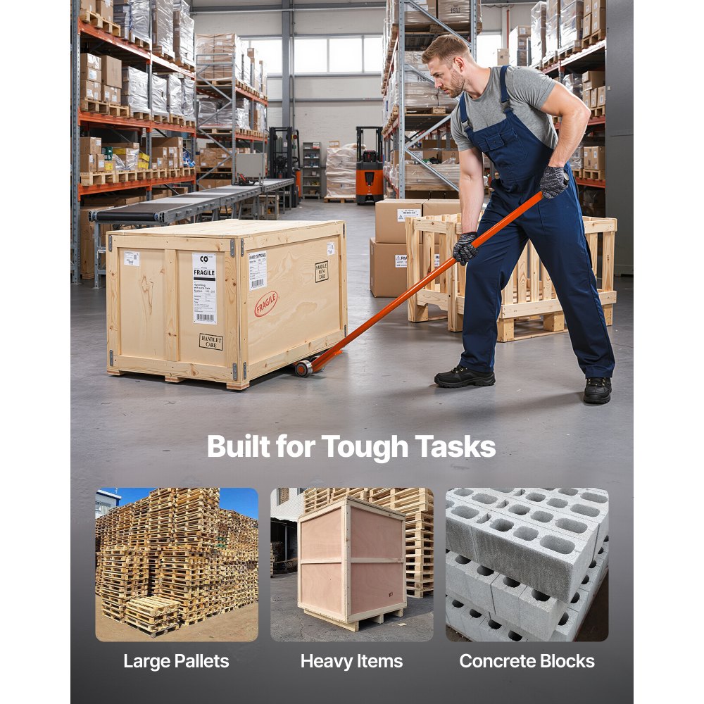 Μπάρα VEVOR Prylever, Χωρητικότητα Βάρους 2994 kg, Χειρολαβή από Ανθρακούχο Χάλυβα 1,4 m, Μπάρα με Μοχλό Ανύψωσης με Ρόδες για Μεγάλες Παλέτες, Βαρέα Αντικείμενα, Τσιμεντόλιθους, Χειρισμός Βαρέως Τύπου, Συσκευασία 2 τεμαχίων Μπάρα VEVOR Prylever, Χωρητικότητα Βάρους 2994 kg, Χειρολαβή από Ανθρακούχο Χάλυβα 1,4 m, Μπάρα με Μοχλό Ανύψωσης με Ρόδες για Μεγάλες Παλέτες, Βαρέα Αντικείμενα, Τσιμεντόλιθους, Χειρισμός Βαρέως Τύπου, Συσκευασία 2 τεμαχίων