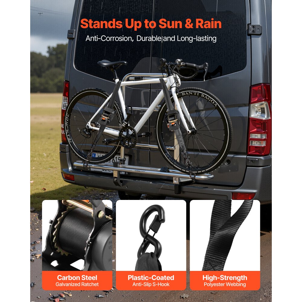 Ανασυρόμενοι ιμάντες καστάνιας VEVOR, 50,8 mm x 3 m, Ιμάντες πρόσδεσης με γάντζους S, αντοχή σε θραύση 1375 kg, 2 μαλακές θηλιές, Δέσιμο με καστάνια για μετακίνηση, ρυμουλκούμενα, μοτοσικλέτες, καγιάκ, οροφή αυτοκινήτου, 2 τεμάχια Ανασυρόμενοι ιμάντες καστάνιας VEVOR, 50,8 mm x 3 m, Ιμάντες πρόσδεσης με γάντζους S, αντοχή σε θραύση 1375 kg, 2 μαλακές θηλιές, Δέσιμο με καστάνια για μετακίνηση, ρυμουλκούμενα, μοτοσικλέτες, καγιάκ, οροφή αυτοκινήτου, 2 τεμάχια