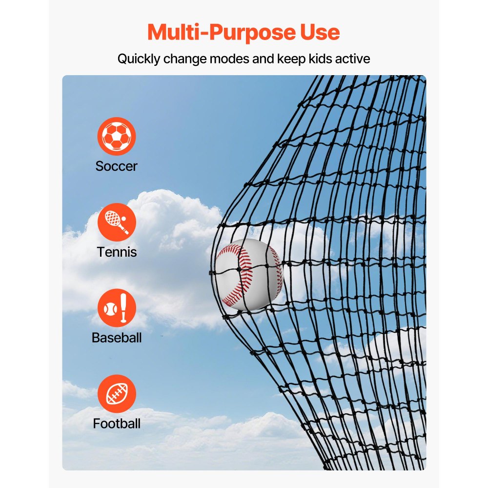 Κλουβί μπέιζμπολ VEVOR, Φορητό κλουβί μπέιζμπολ 12700 x 3900 x 3080 mm, Κλουβιά χτυπήματος με γάντζους HDPE 30 στρώσεων με κόμπους και καραμπίνερ, Κλουβιά μπέιζμπολ με δίχτυ για εσωτερικούς και εξωτερικούς χώρους (ΜΟΝΟ ΔΙΧΤΥ) Κλουβί μπέιζμπολ VEVOR, Φορητό κλουβί μπέιζμπολ 12700 x 3900 x 3080 mm, Κλουβιά χτυπήματος με γάντζους HDPE 30 στρώσεων με κόμπους και καραμπίνερ, Κλουβιά μπέιζμπολ με δίχτυ για εσωτερικούς και εξωτερικούς χώρους (ΜΟΝΟ ΔΙΧΤΥ)