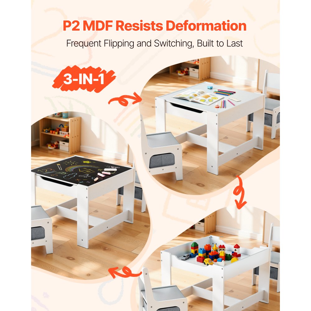 Σετ τραπεζιού και 2 καρεκλών VEVOR για παιδιά, Σετ τραπεζιού και καρέκλας για νήπια με χώρο αποθήκευσης κάτω από το τραπέζι, Υφασμάτινο κουτί αποθήκευσης κάτω από τις καρέκλες, Ξύλινο γραφείο για τέχνη, χειροτεχνίες, διάβασμα, μάθηση, σχέδιο, λευκό Σετ τραπεζιού και 2 καρεκλών VEVOR για παιδιά, Σετ τραπεζιού και καρέκλας για νήπια με χώρο αποθήκευσης κάτω από το τραπέζι, Υφασμάτινο κουτί αποθήκευσης κάτω από τις καρέκλες, Ξύλινο γραφείο για τέχνη, χειροτεχνίες, διάβασμα, μάθηση, σχέδιο, λευκό