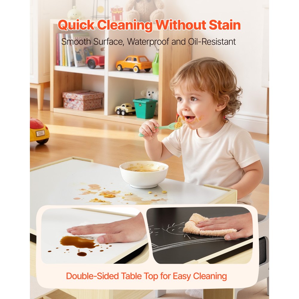 Σετ παιδικού τραπεζιού και 2 καρεκλών VEVOR, Σετ τραπεζιού και καρέκλας για νήπια με χώρο αποθήκευσης κάτω από το τραπέζι, Υφασμάτινο κουτί αποθήκευσης κάτω από τις καρέκλες, Ξύλινο γραφείο για τέχνη, χειροτεχνίες, διάβασμα, μάθηση, σχέδιο, ξύλο Burlywood Σετ παιδικού τραπεζιού και 2 καρεκλών VEVOR, Σετ τραπεζιού και καρέκλας για νήπια με χώρο αποθήκευσης κάτω από το τραπέζι, Υφασμάτινο κουτί αποθήκευσης κάτω από τις καρέκλες, Ξύλινο γραφείο για τέχνη, χειροτεχνίες, διάβασμα, μάθηση, σχέδιο, ξύλο Burlywood