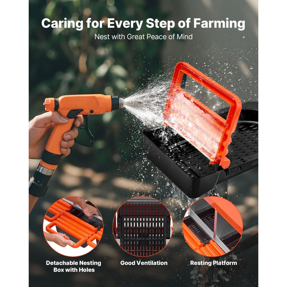 Κουτιά φωλιάς για κοτόπουλα VEVOR, 3 διαμερίσματα, μεταλλικά κουτιά ωοτοκίας αυγών με προστατευτικά καπάκια συλλογής, τυλιγόμενο κουτί φωλιάς, εύκολο στη συναρμολόγηση, ιδανικό για κότες, πάπιες, κοτόπουλα και άλλα πουλερικά, πορτοκαλί Κουτιά φωλιάς για κοτόπουλα VEVOR, 3 διαμερίσματα, μεταλλικά κουτιά ωοτοκίας αυγών με προστατευτικά καπάκια συλλογής, τυλιγόμενο κουτί φωλιάς, εύκολο στη συναρμολόγηση, ιδανικό για κότες, πάπιες, κοτόπουλα και άλλα πουλερικά, πορτοκαλί