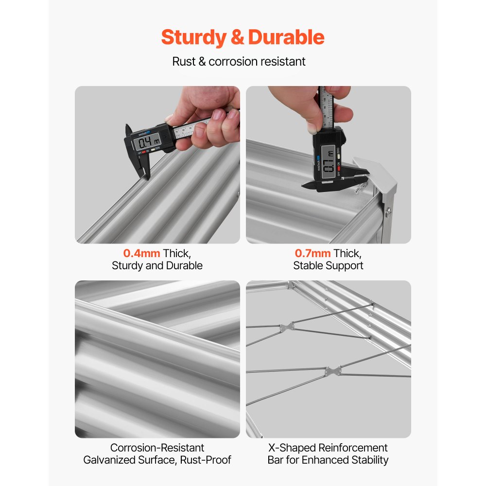 Μεταλλικό υπερυψωμένο παρτέρι VEVOR, εξωτερικό κουτί κήπου Galvalume 3,6 x 1,2 x 0,3 m, ανοιχτού πάτου, μεγάλο υπερυψωμένο παρτέρι για καλλιέργεια λαχανικών, λουλουδιών και παχύφυτων, γαλβανισμένο χρώμα Μεταλλικό υπερυψωμένο παρτέρι VEVOR, εξωτερικό κουτί κήπου Galvalume 3,6 x 1,2 x 0,3 m, ανοιχτού πάτου, μεγάλο υπερυψωμένο παρτέρι για καλλιέργεια λαχανικών, λουλουδιών και παχύφυτων, γαλβανισμένο χρώμα