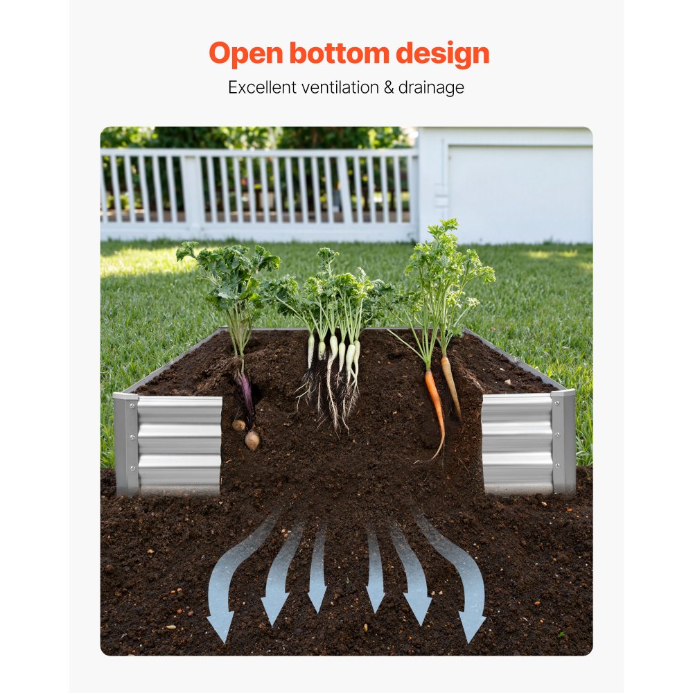 Μεταλλικό υπερυψωμένο παρτέρι VEVOR, εξωτερικό κουτί κήπου Galvalume 3,6 x 1,2 x 0,3 m, ανοιχτού πάτου, μεγάλο υπερυψωμένο παρτέρι για καλλιέργεια λαχανικών, λουλουδιών και παχύφυτων, γαλβανισμένο χρώμα Μεταλλικό υπερυψωμένο παρτέρι VEVOR, εξωτερικό κουτί κήπου Galvalume 3,6 x 1,2 x 0,3 m, ανοιχτού πάτου, μεγάλο υπερυψωμένο παρτέρι για καλλιέργεια λαχανικών, λουλουδιών και παχύφυτων, γαλβανισμένο χρώμα