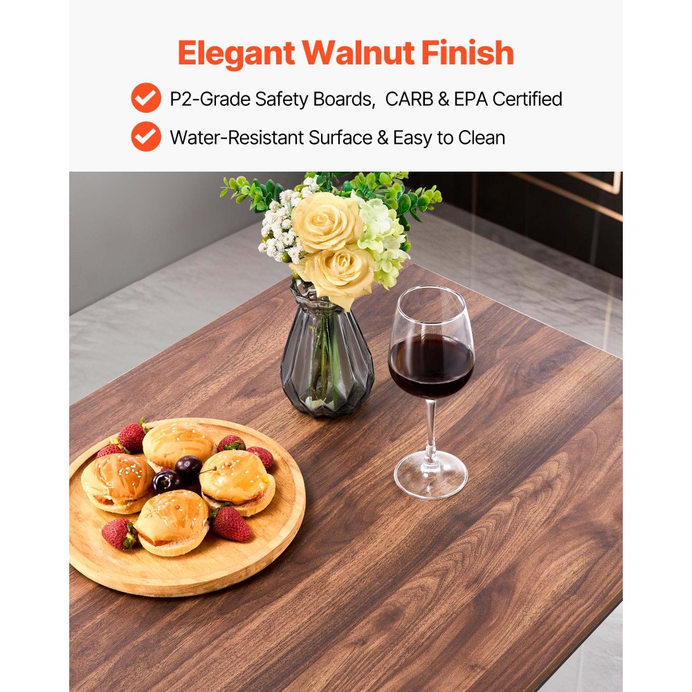 Τραπέζι Μπαρ VEVOR, Σετ 5 τεμαχίων τραπεζιών μπαρ 1193,8 χιλ., Σετ τραπεζιών μπαρ και καρεκλών με στρογγυλεμένες άκρες, Ορθογώνιο τραπέζι μπαρ με τέσσερα σκαμπό για σαλόνι, τραπεζαρία, κουζίνα, χρώμα καρυδιάς, μαύρο Τραπέζι Μπαρ VEVOR, Σετ 5 τεμαχίων τραπεζιών μπαρ 1193,8 χιλ., Σετ τραπεζιών μπαρ και καρεκλών με στρογγυλεμένες άκρες, Ορθογώνιο τραπέζι μπαρ με τέσσερα σκαμπό για σαλόνι, τραπεζαρία, κουζίνα, χρώμα καρυδιάς, μαύρο