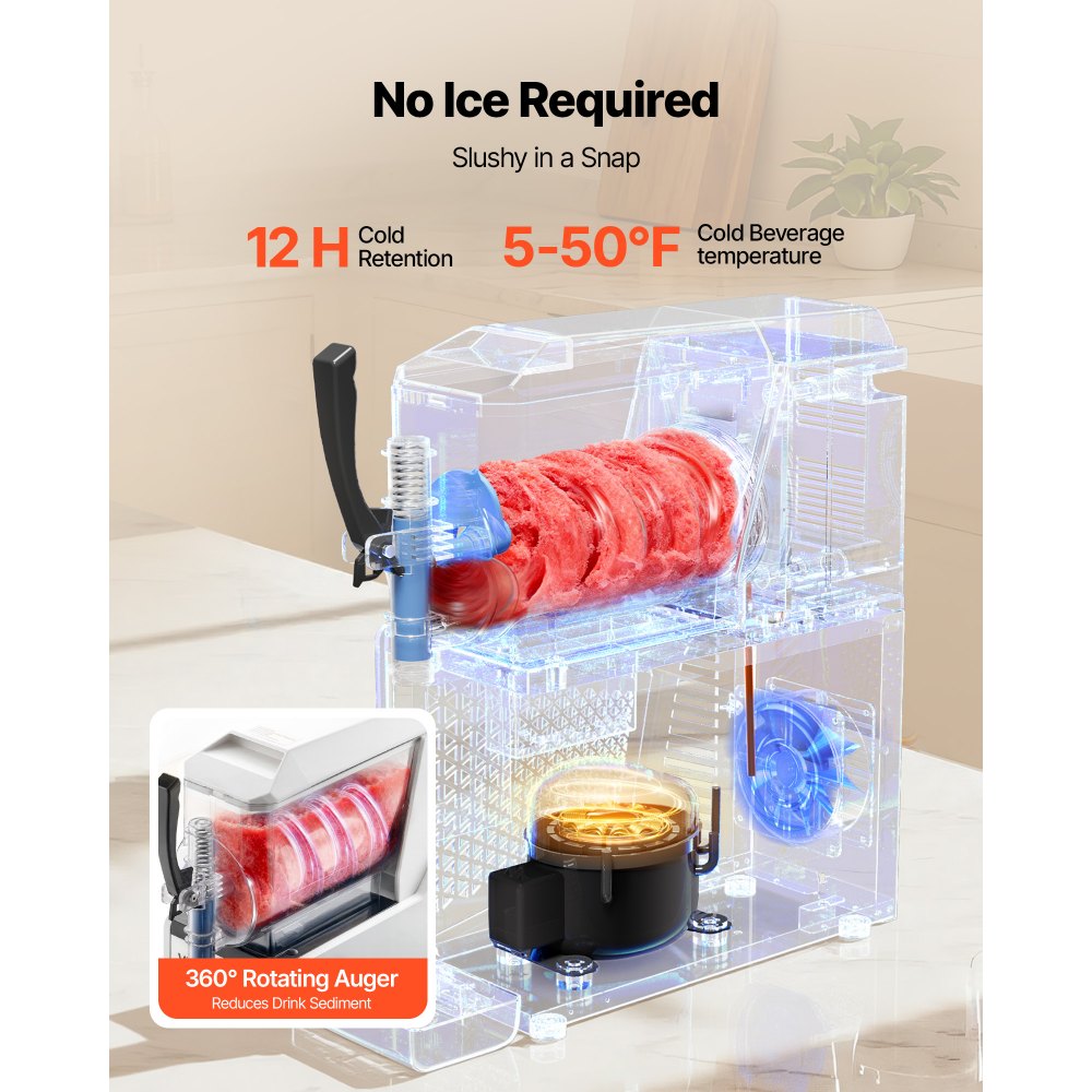 Μηχανή για γλάστρες VEVOR, Μηχανή για γλάστρες 3L/100oz χωρίς πάγο για το σπίτι, Μηχανή για παγωμένα ποτά με μονή δεξαμενή, Μηχανή Margarita με αυτοκαθαρισμό, για παγωμένες Margarita, φραπέ, μιλκσέικ και άλλα Μηχανή για γλάστρες VEVOR, Μηχανή για γλάστρες 3L/100oz χωρίς πάγο για το σπίτι, Μηχανή για παγωμένα ποτά με μονή δεξαμενή, Μηχανή Margarita με αυτοκαθαρισμό, για παγωμένες Margarita, φραπέ, μιλκσέικ και άλλα