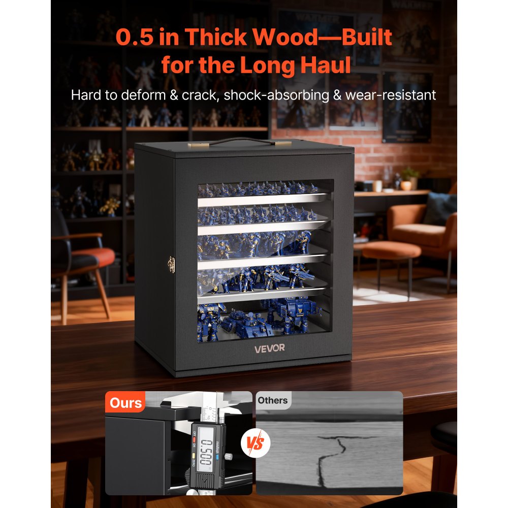 Θήκη αποθήκευσης μινιατούρων VEVOR, κατάλληλη για μοντέλα κλίμακας 1:2500-1:3500, ξύλινη θήκη για μινιατούρες με 5 δίσκους και 13 υποδοχές, θήκη μεταφοράς μινιατούρων Clear View για συλλεκτικά αντικείμενα (δεν περιλαμβάνονται τα μίνι) Θήκη αποθήκευσης μινιατούρων VEVOR, κατάλληλη για μοντέλα κλίμακας 1:2500-1:3500, ξύλινη θήκη για μινιατούρες με 5 δίσκους και 13 υποδοχές, θήκη μεταφοράς μινιατούρων Clear View για συλλεκτικά αντικείμενα (δεν περιλαμβάνονται τα μίνι)