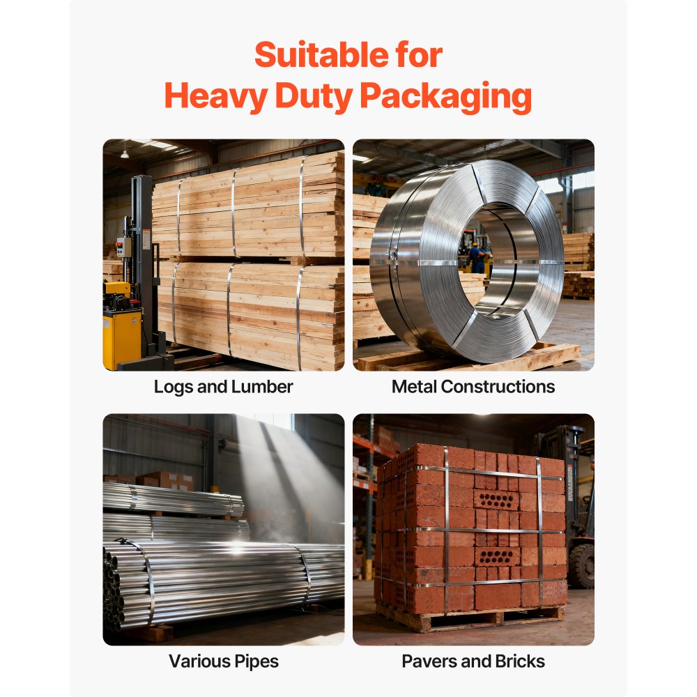 Κιτ δεσίματος χαλύβδινων ταινιών VEVOR, εργαλείο σφράγισης ταινιών βαρέως τύπου με ιμάντες δεσίματος 183 μέτρων, 300 μεταλλικές σφραγίδες, κιτ δεσίματος χειροκίνητης συσκευασίας παλετών για αποθήκη, μεταφορά, βιομηχανική συσκευασία Κιτ δεσίματος χαλύβδινων ταινιών VEVOR, εργαλείο σφράγισης ταινιών βαρέως τύπου με ιμάντες δεσίματος 183 μέτρων, 300 μεταλλικές σφραγίδες, κιτ δεσίματος χειροκίνητης συσκευασίας παλετών για αποθήκη, μεταφορά, βιομηχανική συσκευασία