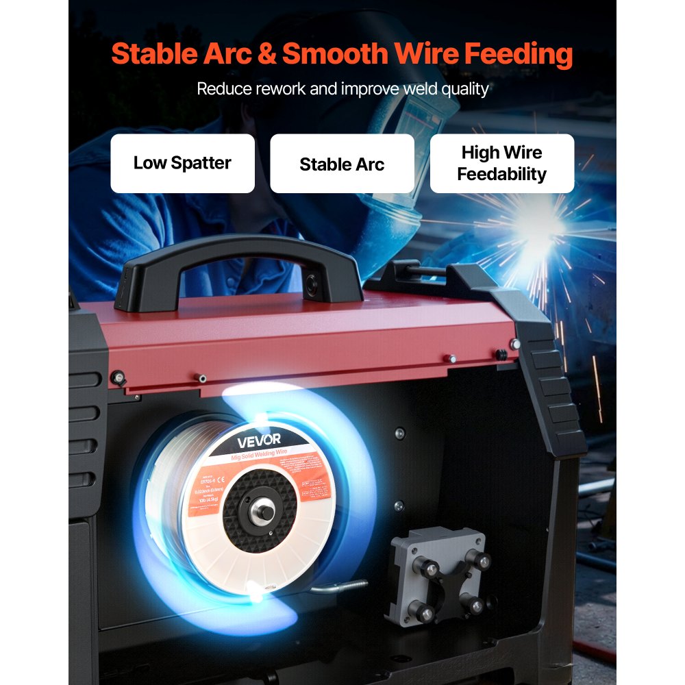 Σύρμα συγκόλλησης MIG VEVOR συμπαγές, ER70S-6 0,6mm 4,5kg, σύρμα συγκόλλησης από μαλακό χάλυβα με χαμηλή πιτσιλίσματα και υψηλή αποξειδωτική ικανότητα για συγκόλληση με θωράκιση αερίου σε όλες τις θέσεις Σύρμα συγκόλλησης MIG VEVOR συμπαγές, ER70S-6 0,6mm 4,5kg, σύρμα συγκόλλησης από μαλακό χάλυβα με χαμηλή πιτσιλίσματα και υψηλή αποξειδωτική ικανότητα για συγκόλληση με θωράκιση αερίου σε όλες τις θέσεις