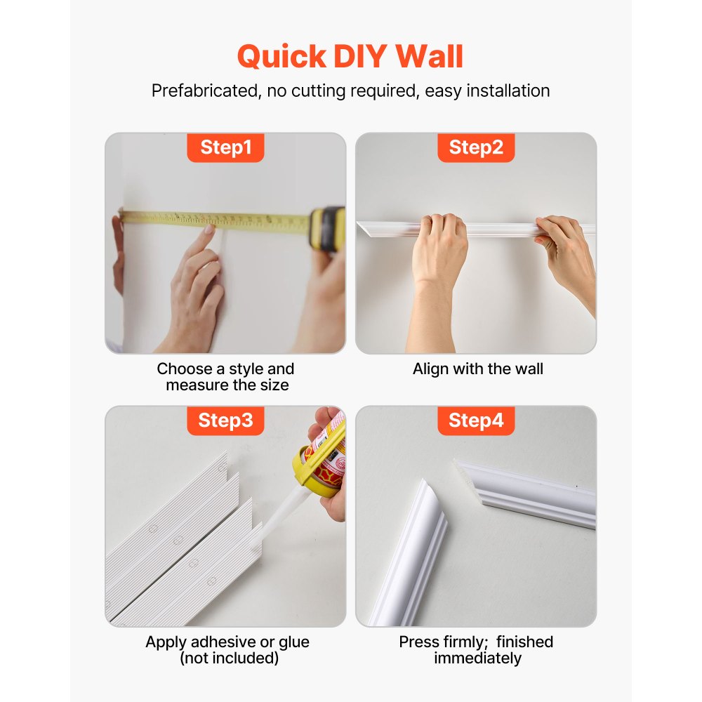 Διακοσμητικά Τοίχου VEVOR 12 τεμάχια, Κιτ Πάνελ Ξύλινης Επένδυσης 51 x 51 cm, Ελαφρύ Βαφόμενο Πολυστυρένιο, Εύκολη Εγκατάσταση, Αδιάβροχο Διακοσμητικό Τοίχου για Εσωτερική Διακόσμηση Σαλόνι, Υπνοδωμάτιο, Σπίτι, Λευκό Διακοσμητικά Τοίχου VEVOR 12 τεμάχια, Κιτ Πάνελ Ξύλινης Επένδυσης 51 x 51 cm, Ελαφρύ Βαφόμενο Πολυστυρένιο, Εύκολη Εγκατάσταση, Αδιάβροχο Διακοσμητικό Τοίχου για Εσωτερική Διακόσμηση Σαλόνι, Υπνοδωμάτιο, Σπίτι, Λευκό