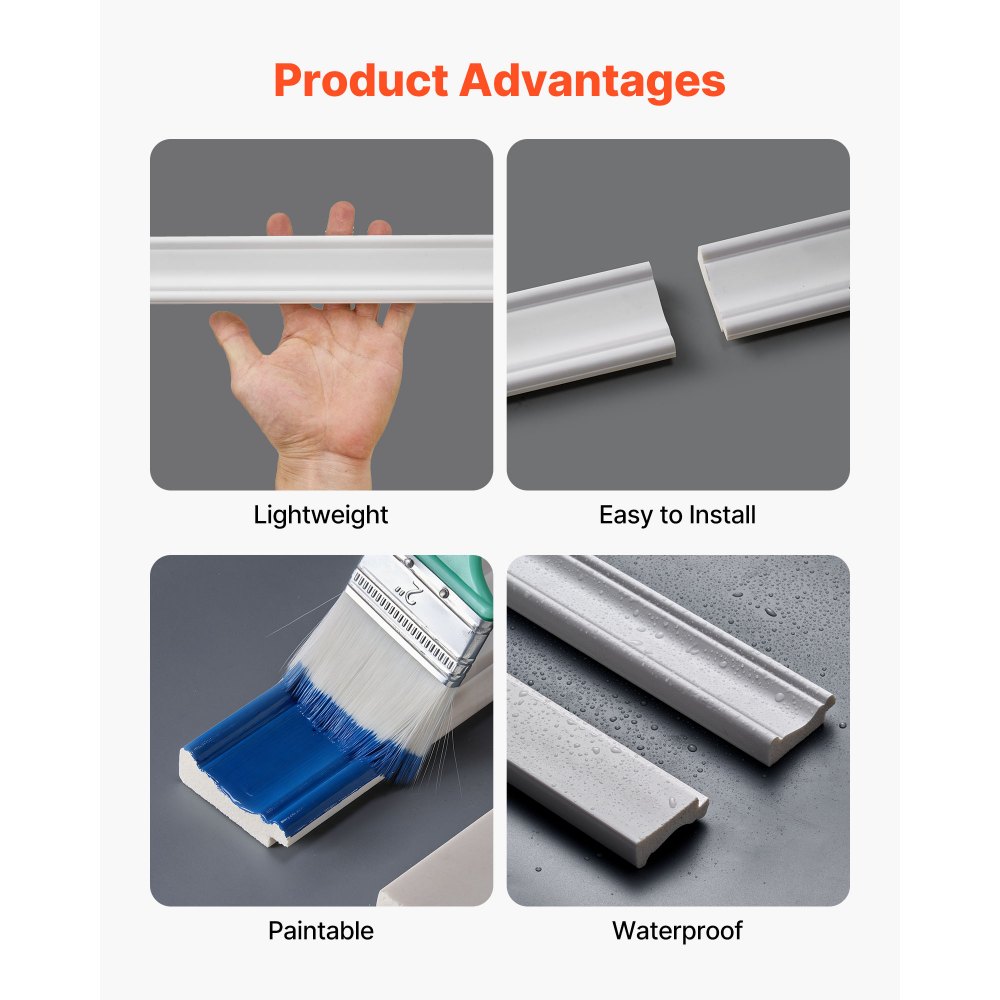 Κιτ επένδυσης τοίχου VEVOR, πάνελ επένδυσης τοίχου, ελαφρύ βαφόμενο πολυστυρένιο, εύκολο στην εγκατάσταση, φαρδύ & στενό διακοσμητικό τοίχου για εσωτερική διακόσμηση σαλονιού, υπνοδωματίου, σπιτιού, λευκό (197 x 98 cm) Κιτ επένδυσης τοίχου VEVOR, πάνελ επένδυσης τοίχου, ελαφρύ βαφόμενο πολυστυρένιο, εύκολο στην εγκατάσταση, φαρδύ & στενό διακοσμητικό τοίχου για εσωτερική διακόσμηση σαλονιού, υπνοδωματίου, σπιτιού, λευκό (197 x 98 cm)