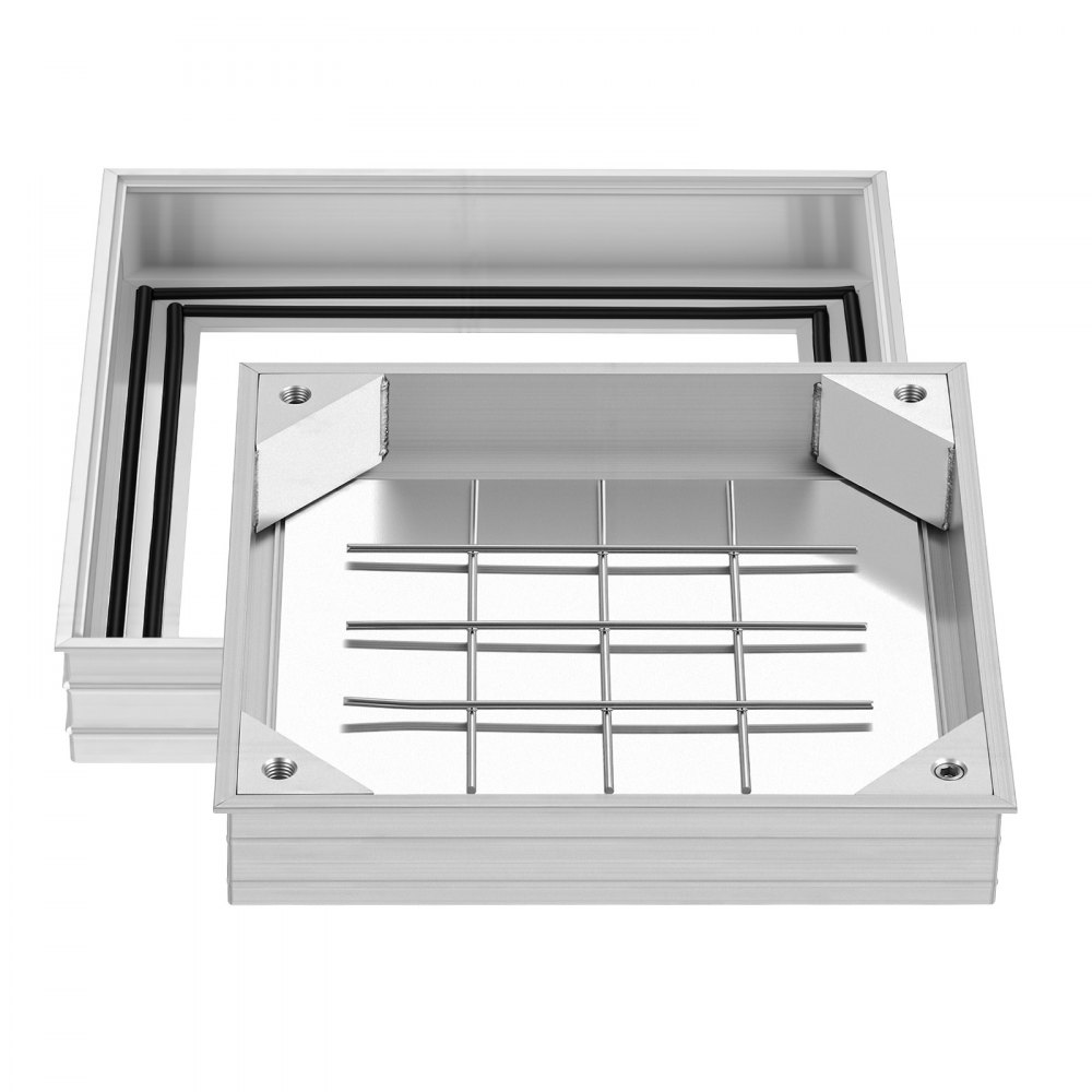 Κάλυμμα φρεατίου VEVOR με πλαίσιο, αόρατα καλύμματα πρόσβασης σε σηπτική δεξαμενή 300 x 300 mm, ενσωματωμένο κάλυμμα επιθεώρησης καναλιού αποστράγγισης από κράμα αλουμινίου για πεζοδρόμια, κήπους, βεράντες Κάλυμμα φρεατίου VEVOR με πλαίσιο, αόρατα καλύμματα πρόσβασης σε σηπτική δεξαμενή 300 x 300 mm, ενσωματωμένο κάλυμμα επιθεώρησης καναλιού αποστράγγισης από κράμα αλουμινίου για πεζοδρόμια, κήπους, βεράντες