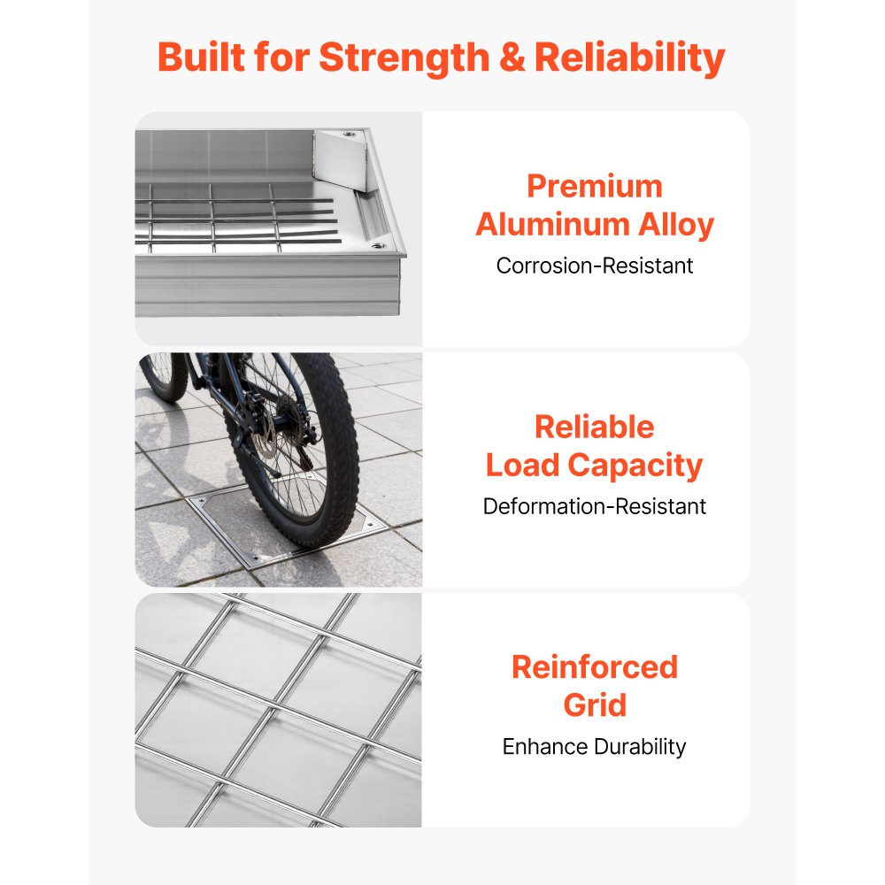 Κάλυμμα φρεατίου VEVOR με πλαίσιο, αόρατα καλύμματα πρόσβασης σε σηπτική δεξαμενή 400 x 400 mm, ενσωματωμένο κάλυμμα επιθεώρησης καναλιού αποστράγγισης από κράμα αλουμινίου για πεζοδρόμια, κήπους, βεράντες Κάλυμμα φρεατίου VEVOR με πλαίσιο, αόρατα καλύμματα πρόσβασης σε σηπτική δεξαμενή 400 x 400 mm, ενσωματωμένο κάλυμμα επιθεώρησης καναλιού αποστράγγισης από κράμα αλουμινίου για πεζοδρόμια, κήπους, βεράντες