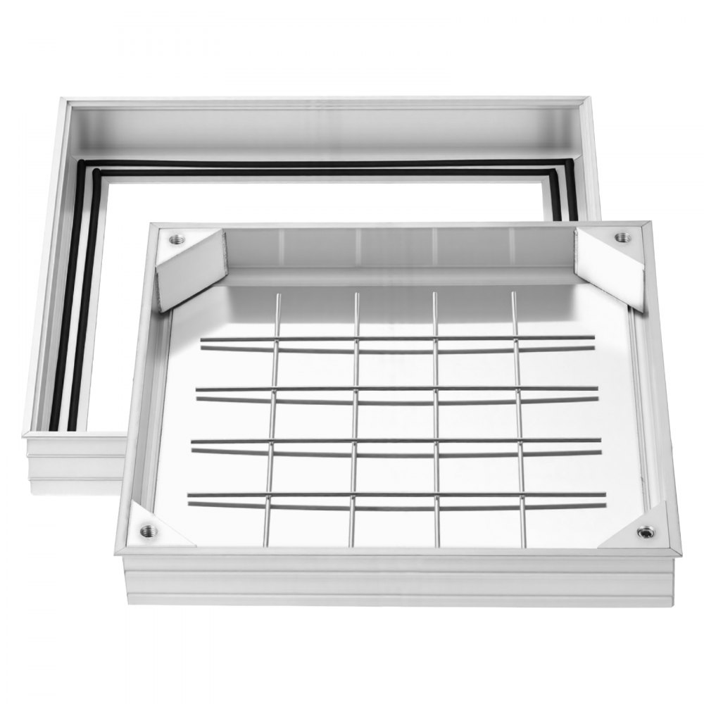 Κάλυμμα φρεατίου VEVOR με πλαίσιο, αόρατα καλύμματα πρόσβασης σε σηπτική δεξαμενή 400 x 400 mm, ενσωματωμένο κάλυμμα επιθεώρησης καναλιού αποστράγγισης από κράμα αλουμινίου για πεζοδρόμια, κήπους, βεράντες Κάλυμμα φρεατίου VEVOR με πλαίσιο, αόρατα καλύμματα πρόσβασης σε σηπτική δεξαμενή 400 x 400 mm, ενσωματωμένο κάλυμμα επιθεώρησης καναλιού αποστράγγισης από κράμα αλουμινίου για πεζοδρόμια, κήπους, βεράντες