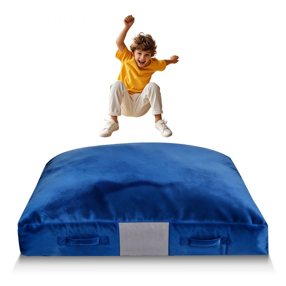 VEVOR Crash Pad, Παιδικό μαξιλάρι αισθήσεων 1500 x 1500 mm με μπλοκ αφρού και πλενόμενο κάλυμμα, Γιγαντιαίο μαξιλάρι μεγάλης ζώνης προσγείωσης από μαλακό αφρό, Εξοπλισμός αισθητηριακού δωματίου για παιδιά που πηδούν, χαλαρώνουν, παίζουν VEVOR Crash Pad, Παιδικό μαξιλάρι αισθήσεων 1500 x 1500 mm με μπλοκ αφρού και πλενόμενο κάλυμμα, Γιγαντιαίο μαξιλάρι μεγάλης ζώνης προσγείωσης από μαλακό αφρό, Εξοπλισμός αισθητηριακού δωματίου για παιδιά που πηδούν, χαλαρώνουν, παίζουν