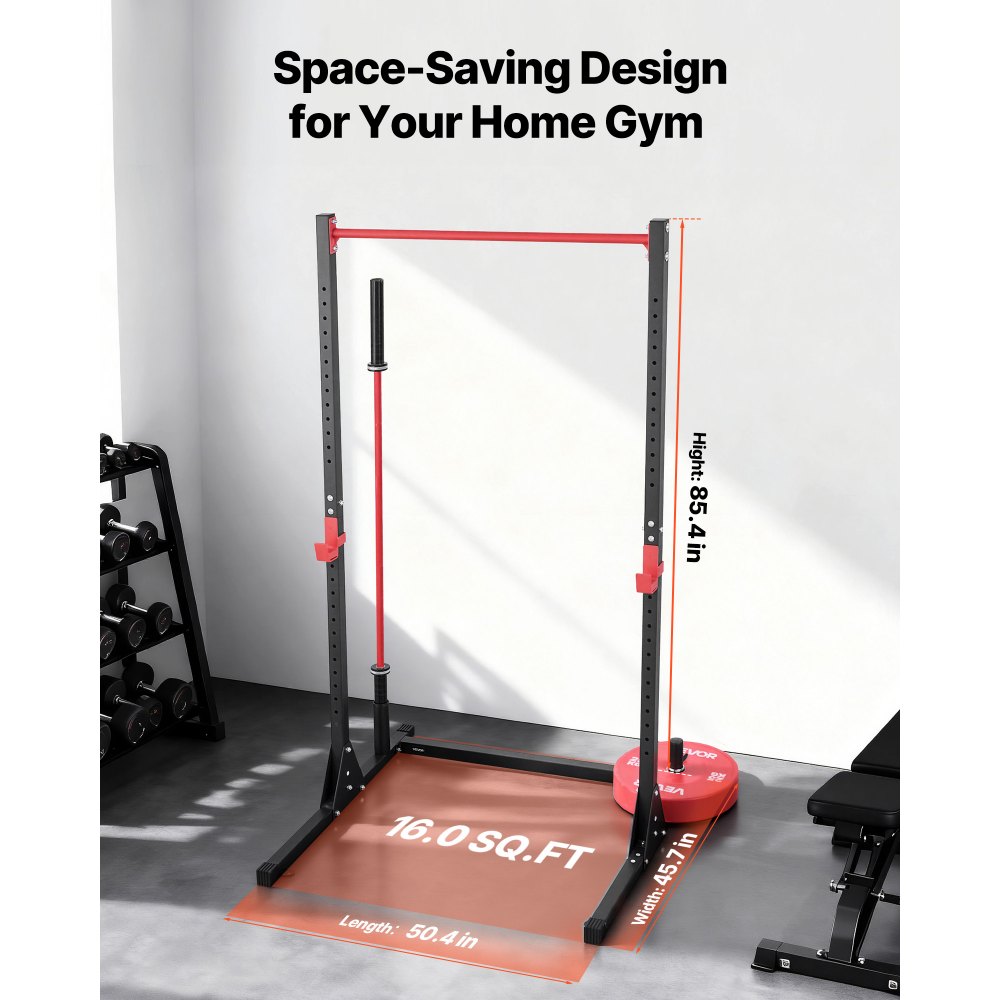 VEVOR Power Cage Squat Rack, Πολυλειτουργικός εξοπλισμός πιέσεων πάγκου Power Rack με ρυθμιζόμενα J-Hooks 28 επιπέδων, Γυμναστήριο ενδυνάμωσης για προπόνηση στο σπίτι για καθίσματα με μπάρα, έλξεις, άρση βαρών VEVOR Power Cage Squat Rack, Πολυλειτουργικός εξοπλισμός πιέσεων πάγκου Power Rack με ρυθμιζόμενα J-Hooks 28 επιπέδων, Γυμναστήριο ενδυνάμωσης για προπόνηση στο σπίτι για καθίσματα με μπάρα, έλξεις, άρση βαρών