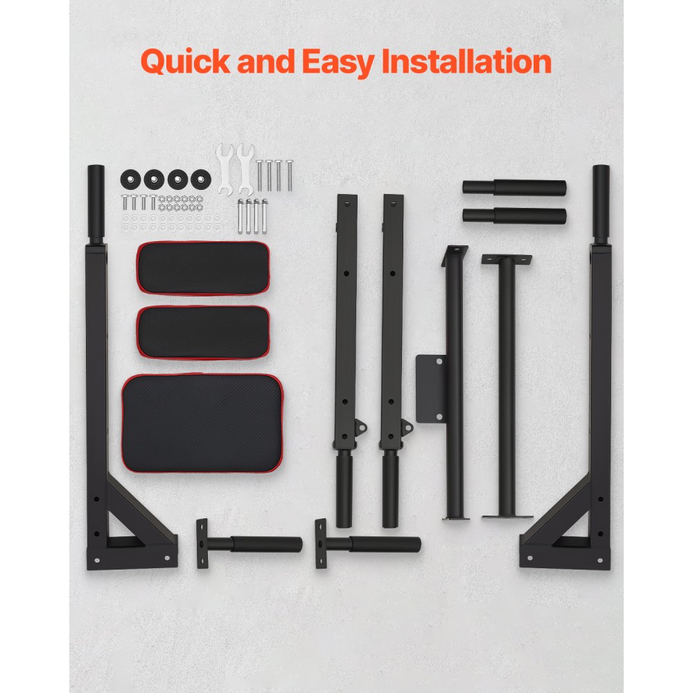 Πολυλειτουργική μπάρα έλξης VEVOR, Επιτοίχια μπάρα έλξης για γυμναστική στο σπίτι, βαρέως τύπου ατσάλινες έλξεις για το πάνω μέρος του σώματος, σετ Power Tower για εξοπλισμό προπόνησης, χωρητικότητα βάρους 440 λίβρες Πολυλειτουργική μπάρα έλξης VEVOR, Επιτοίχια μπάρα έλξης για γυμναστική στο σπίτι, βαρέως τύπου ατσάλινες έλξεις για το πάνω μέρος του σώματος, σετ Power Tower για εξοπλισμό προπόνησης, χωρητικότητα βάρους 440 λίβρες