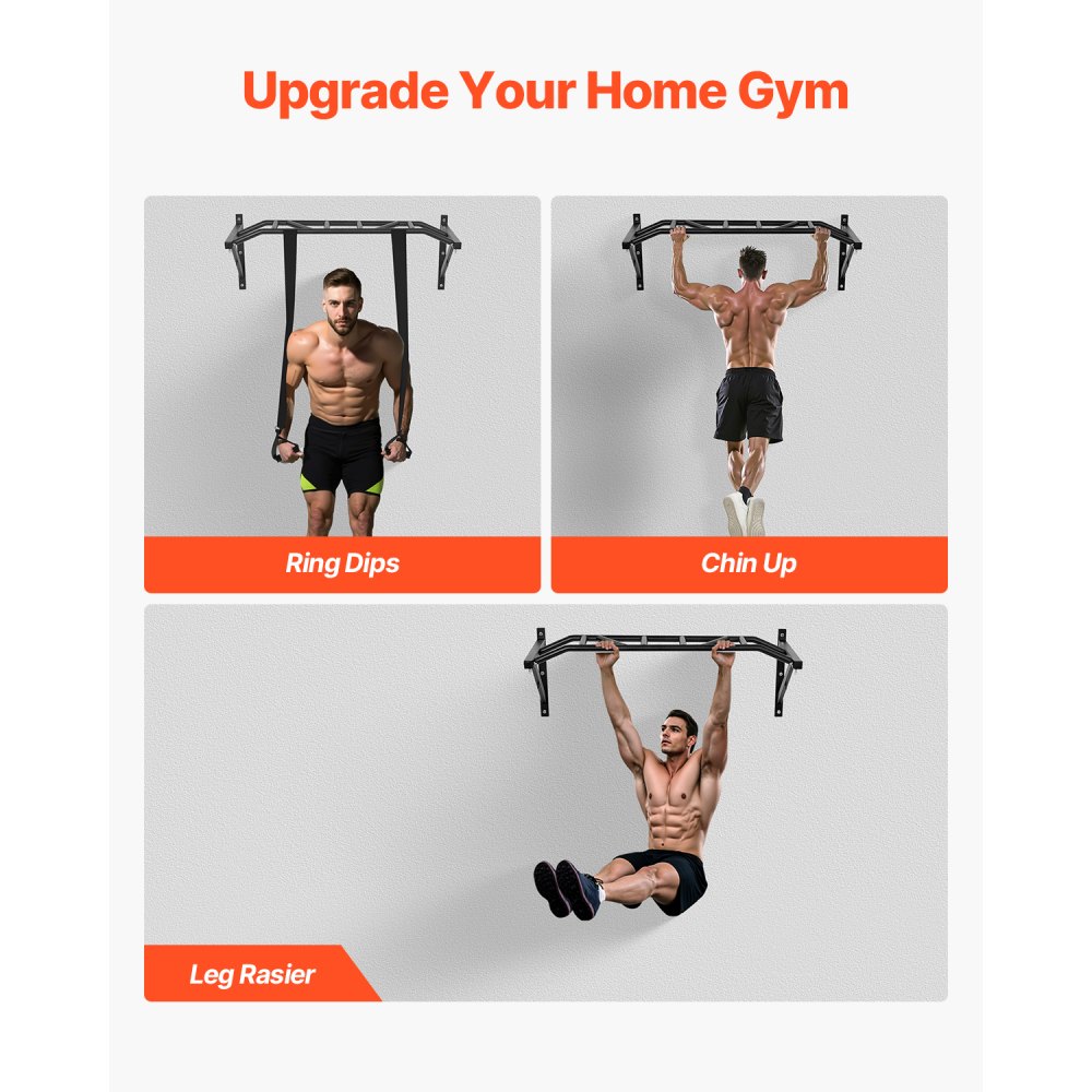 Μπάρα έλξης VEVOR, πολλαπλές λαβές για τοποθέτηση σε τοίχο, πολυλειτουργικός σταθμός εκγύμνασης με πηγούνι πλάτους 50 ιντσών, βαριές ατσάλινες μπάρες εκγύμνασης άνω μέρους σώματος με κρεμάστρες, χωρητικότητα βάρους 440 λίβρες, για γυμναστήριο στο σπίτι Μπάρα έλξης VEVOR, πολλαπλές λαβές για τοποθέτηση σε τοίχο, πολυλειτουργικός σταθμός εκγύμνασης με πηγούνι πλάτους 50 ιντσών, βαριές ατσάλινες μπάρες εκγύμνασης άνω μέρους σώματος με κρεμάστρες, χωρητικότητα βάρους 440 λίβρες, για γυμναστήριο στο σπίτι