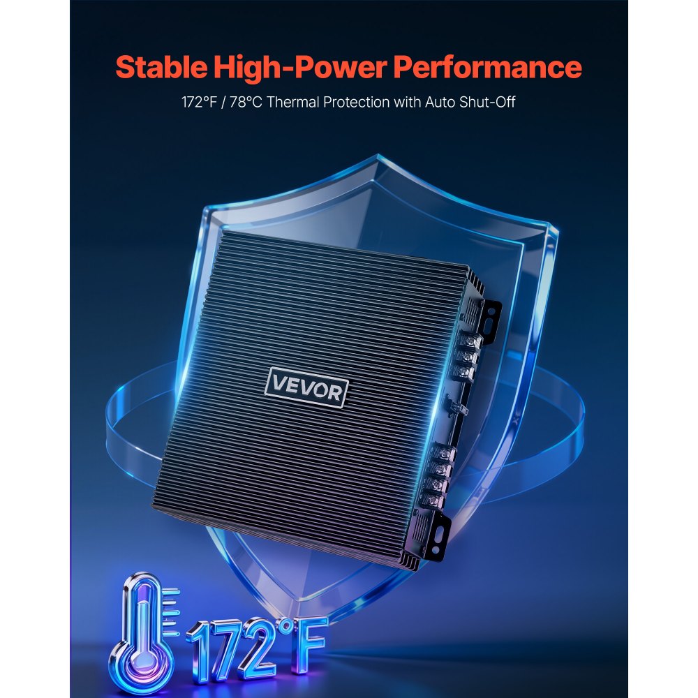 Ενισχυτής ήχου αυτοκινήτου VEVOR, Ενισχυτής αυτοκινήτου 2 καναλιών με δυνατότητα γεφύρωσης, Στερεοφωνικός ενισχυτής κατηγορίας AB πλήρους εύρους, Μέγ. 2 x 300W στα 4 Ohms / 2 x 600W στα 2 Ohms, Υψηλή έξοδος, για SUV, Pick-up και οχήματα εκτός δρόμου Ενισχυτής ήχου αυτοκινήτου VEVOR, Ενισχυτής αυτοκινήτου 2 καναλιών με δυνατότητα γεφύρωσης, Στερεοφωνικός ενισχυτής κατηγορίας AB πλήρους εύρους, Μέγ. 2 x 300W στα 4 Ohms / 2 x 600W στα 2 Ohms, Υψηλή έξοδος, για SUV, Pick-up και οχήματα εκτός δρόμου