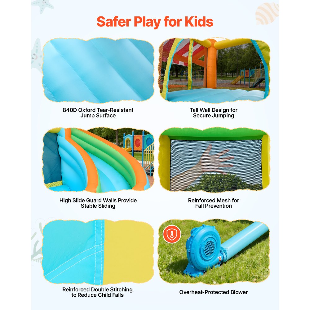 Φουσκωτό Σπιτάκι Αναπηδήσεων VEVOR, Νεροτσουλήθρα με Φουσκωτό Σπιτάκι Αναπηδήσεων 14,9 x 12,8 x 7,8 πόδια, Κάστρο-Ρελέ με Αναπηδήσεις, Ψηλή Τσουλήθρα, Πισίνα με Νερά & Περίπτερο Προσποίησης Αγοράς, για 3 έως 4 παιδιά ηλικίας 3 έως 8 ετών Φουσκωτό Σπιτάκι Αναπηδήσεων VEVOR, Νεροτσουλήθρα με Φουσκωτό Σπιτάκι Αναπηδήσεων 14,9 x 12,8 x 7,8 πόδια, Κάστρο-Ρελέ με Αναπηδήσεις, Ψηλή Τσουλήθρα, Πισίνα με Νερά & Περίπτερο Προσποίησης Αγοράς, για 3 έως 4 παιδιά ηλικίας 3 έως 8 ετών