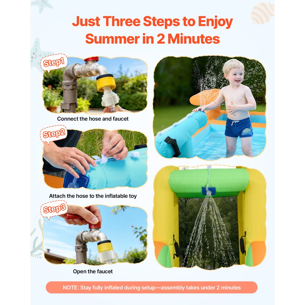 Φουσκωτό Σπιτάκι Αναπηδήσεων VEVOR, Νεροτσουλήθρα με Φουσκωτό Σπιτάκι Αναπηδήσεων 14,9 x 12,8 x 7,8 πόδια, Κάστρο-Ρελέ με Αναπηδήσεις, Ψηλή Τσουλήθρα, Πισίνα με Νερά & Περίπτερο Προσποίησης Αγοράς, για 3 έως 4 παιδιά ηλικίας 3 έως 8 ετών Φουσκωτό Σπιτάκι Αναπηδήσεων VEVOR, Νεροτσουλήθρα με Φουσκωτό Σπιτάκι Αναπηδήσεων 14,9 x 12,8 x 7,8 πόδια, Κάστρο-Ρελέ με Αναπηδήσεις, Ψηλή Τσουλήθρα, Πισίνα με Νερά & Περίπτερο Προσποίησης Αγοράς, για 3 έως 4 παιδιά ηλικίας 3 έως 8 ετών