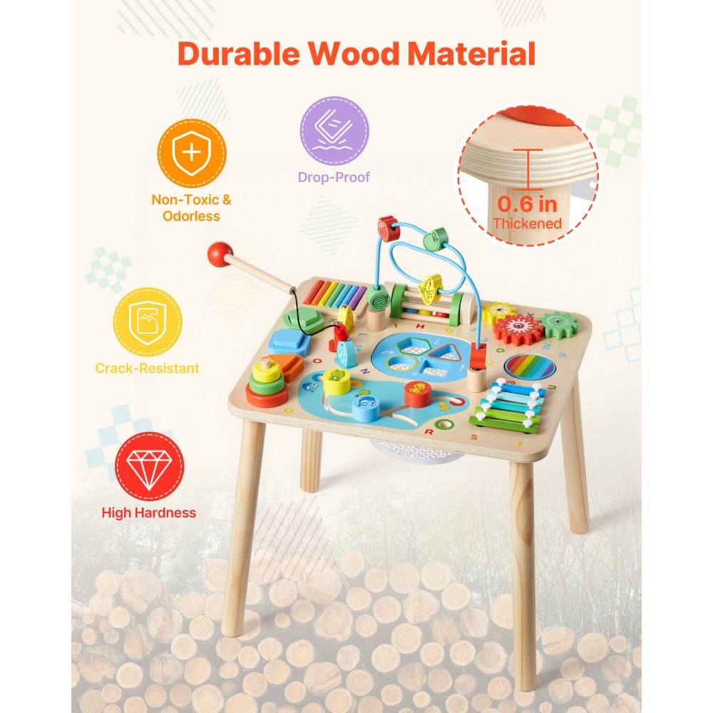 Τραπέζι Δραστηριοτήτων VEVOR Montessori για νήπιο 1-3 ετών, Ξύλινο Γραφείο Δραστηριοτήτων Learn 13 σε 1, Παιδικό Τραπέζι Παιχνιδιού για Αγόρια & Κορίτσια Ηλικίας 6+ Μηνών, Υπέροχα Γενέθλια, Χριστούγεννα, Δώρο για την Ημέρα του Παιδιού Τραπέζι Δραστηριοτήτων VEVOR Montessori για νήπιο 1-3 ετών, Ξύλινο Γραφείο Δραστηριοτήτων Learn 13 σε 1, Παιδικό Τραπέζι Παιχνιδιού για Αγόρια & Κορίτσια Ηλικίας 6+ Μηνών, Υπέροχα Γενέθλια, Χριστούγεννα, Δώρο για την Ημέρα του Παιδιού