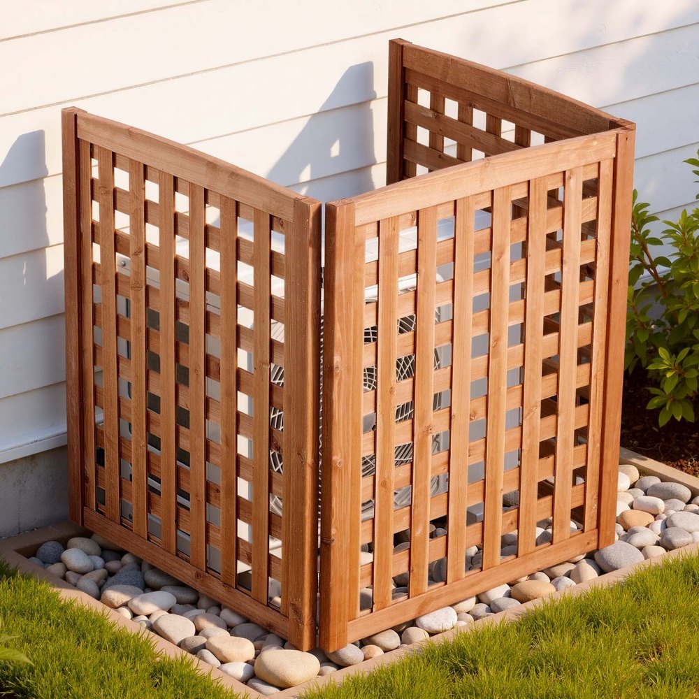 Ξύλινη περίφραξη απορρήτου VEVOR, περίφραξη κλιματιστικού 810 x 960 mm, 3 πάνελ από μασίφ ξύλο εξωτερικού χώρου με ρυθμιζόμενη γωνία, ενισχυμένη με μεντεσέδες δομή, περίφραξη για κάδους απορριμμάτων για κήπο Ξύλινη περίφραξη απορρήτου VEVOR, περίφραξη κλιματιστικού 810 x 960 mm, 3 πάνελ από μασίφ ξύλο εξωτερικού χώρου με ρυθμιζόμενη γωνία, ενισχυμένη με μεντεσέδες δομή, περίφραξη για κάδους απορριμμάτων για κήπο