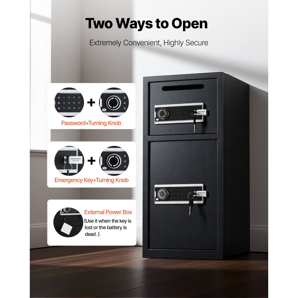 Χρηματοκιβώτιο VEVOR 7,2 κυβικών ποδιών, Διπλό Χρηματοκιβώτιο με Κλειδαριά, Κλειδί, Κωδικός Πρόσβασης και LED, Πυράντοχο Θησαυροφυλάκιο Ψυχρής Έλασης από Ατσάλι με Θυρίδα Αποθήκευσης για Χρήματα, Έγγραφα, Κοσμήματα και Τιμαλφή, Εύκολη Συναρμολόγηση, Μαύρο Χρηματοκιβώτιο VEVOR 7,2 κυβικών ποδιών, Διπλό Χρηματοκιβώτιο με Κλειδαριά, Κλειδί, Κωδικός Πρόσβασης και LED, Πυράντοχο Θησαυροφυλάκιο Ψυχρής Έλασης από Ατσάλι με Θυρίδα Αποθήκευσης για Χρήματα, Έγγραφα, Κοσμήματα και Τιμαλφή, Εύκολη Συναρμολόγηση, Μαύρο