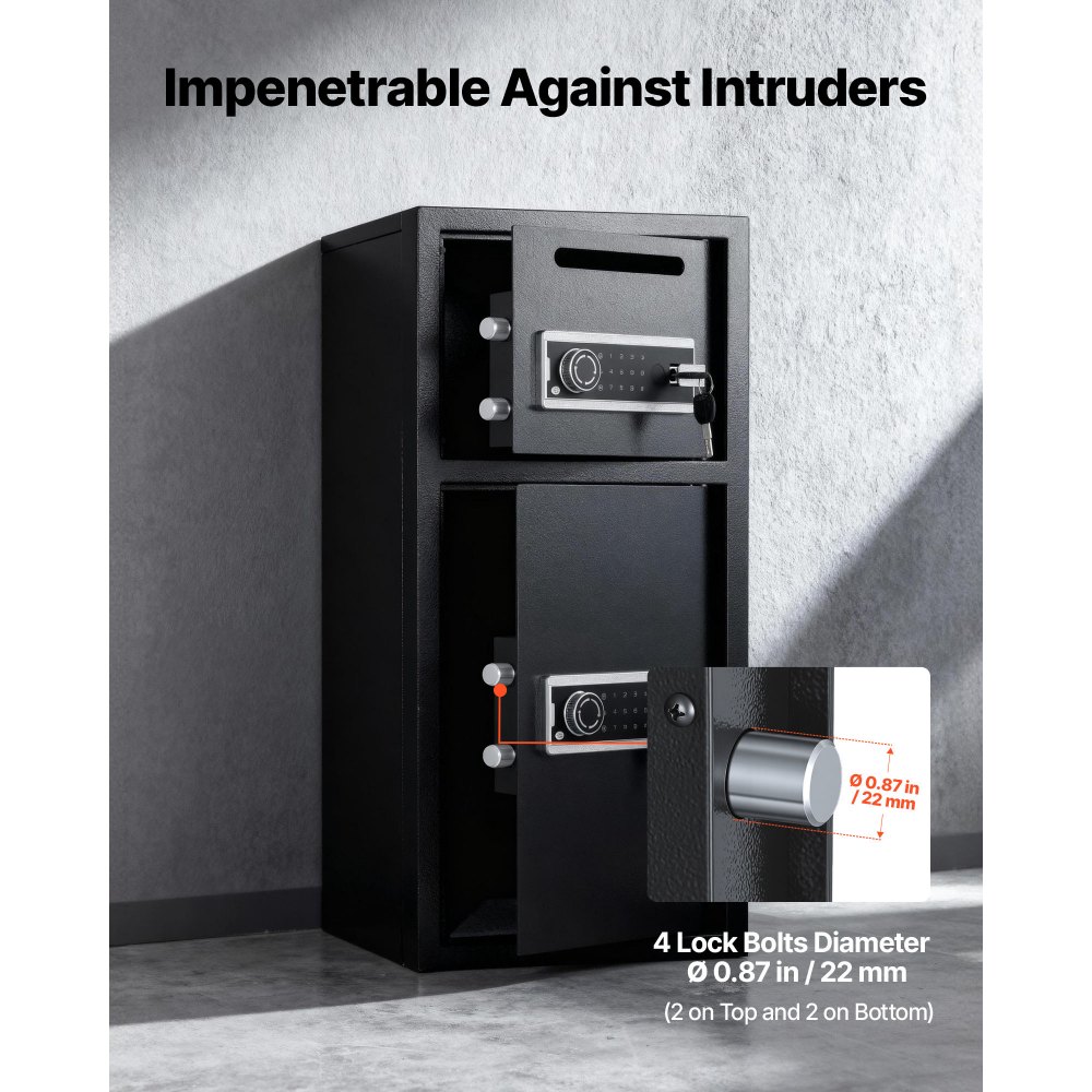 Χρηματοκιβώτιο VEVOR 7,2 κυβικών ποδιών, Διπλό Χρηματοκιβώτιο με Κλειδαριά, Κλειδί, Κωδικός Πρόσβασης και LED, Πυράντοχο Θησαυροφυλάκιο Ψυχρής Έλασης από Ατσάλι με Θυρίδα Αποθήκευσης για Χρήματα, Έγγραφα, Κοσμήματα και Τιμαλφή, Εύκολη Συναρμολόγηση, Μαύρο Χρηματοκιβώτιο VEVOR 7,2 κυβικών ποδιών, Διπλό Χρηματοκιβώτιο με Κλειδαριά, Κλειδί, Κωδικός Πρόσβασης και LED, Πυράντοχο Θησαυροφυλάκιο Ψυχρής Έλασης από Ατσάλι με Θυρίδα Αποθήκευσης για Χρήματα, Έγγραφα, Κοσμήματα και Τιμαλφή, Εύκολη Συναρμολόγηση, Μαύρο