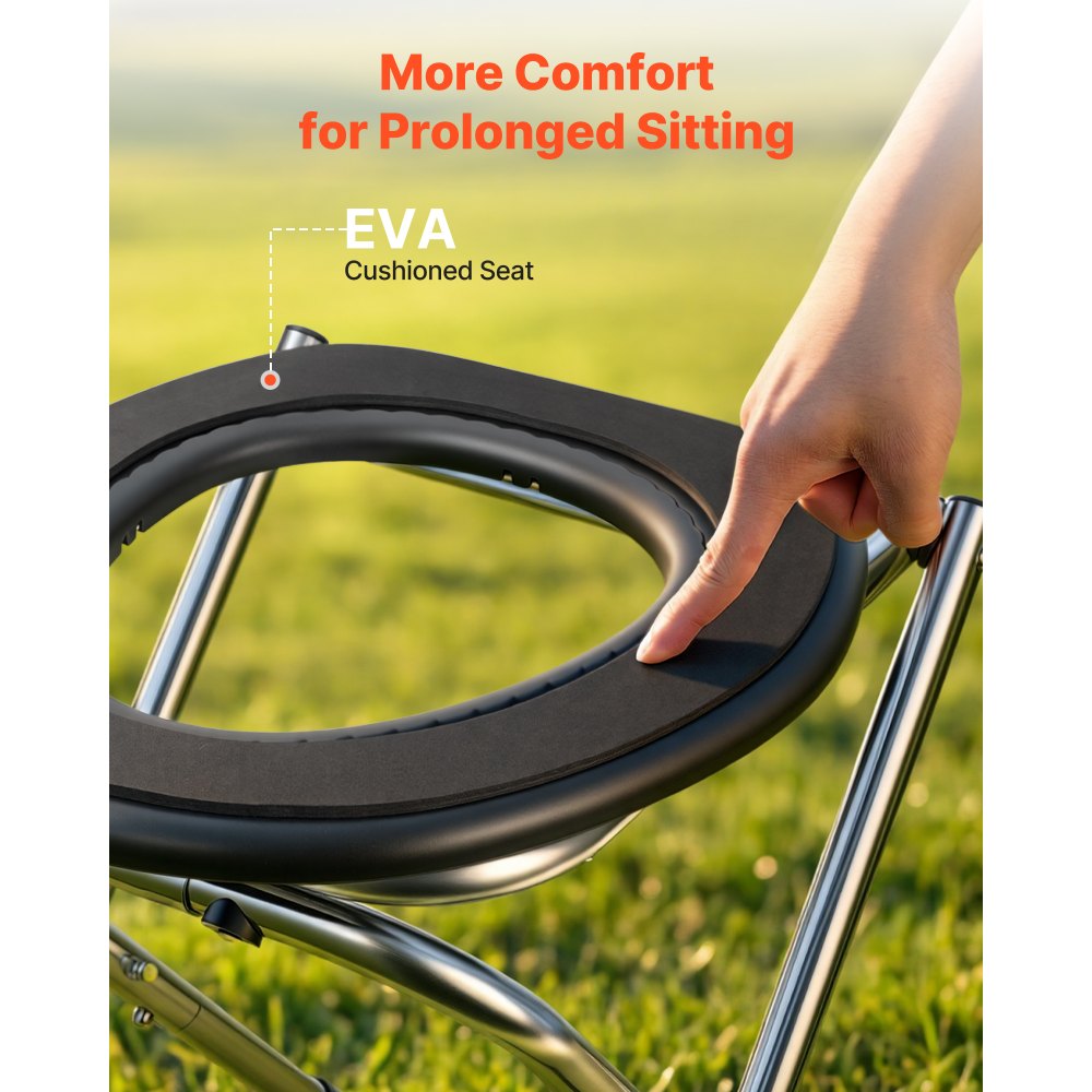 Φορητή τουαλέτα VEVOR για κάμπινγκ, χωρητικότητας 160 kg, πτυσσόμενη τουαλέτα ταξιδιού από ανοξείδωτο ατσάλι με μαλακό κάθισμα για ενήλικες, κατάλληλη για οδηγούς φορτηγών, ταξίδια με τροχόσπιτα, κάμπινγκ, οδικά ταξίδια, χρήση σε εξωτερικούς χώρους Φορητή τουαλέτα VEVOR για κάμπινγκ, χωρητικότητας 160 kg, πτυσσόμενη τουαλέτα ταξιδιού από ανοξείδωτο ατσάλι με μαλακό κάθισμα για ενήλικες, κατάλληλη για οδηγούς φορτηγών, ταξίδια με τροχόσπιτα, κάμπινγκ, οδικά ταξίδια, χρήση σε εξωτερικούς χώρους