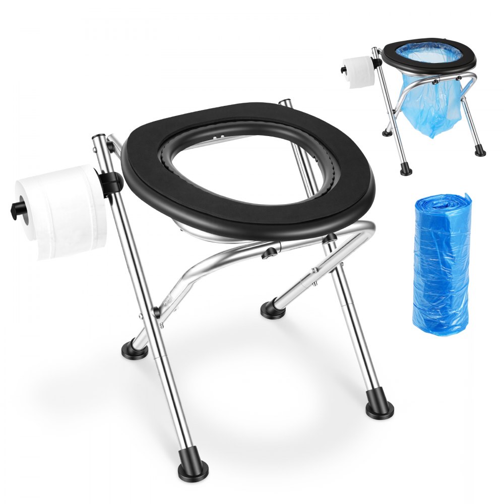 Φορητή τουαλέτα VEVOR για κάμπινγκ, χωρητικότητας 160 kg, πτυσσόμενη τουαλέτα ταξιδιού από ανοξείδωτο ατσάλι με μαλακό κάθισμα για ενήλικες, κατάλληλη για οδηγούς φορτηγών, ταξίδια με τροχόσπιτα, κάμπινγκ, οδικά ταξίδια, χρήση σε εξωτερικούς χώρους Φορητή τουαλέτα VEVOR για κάμπινγκ, χωρητικότητας 160 kg, πτυσσόμενη τουαλέτα ταξιδιού από ανοξείδωτο ατσάλι με μαλακό κάθισμα για ενήλικες, κατάλληλη για οδηγούς φορτηγών, ταξίδια με τροχόσπιτα, κάμπινγκ, οδικά ταξίδια, χρήση σε εξωτερικούς χώρους