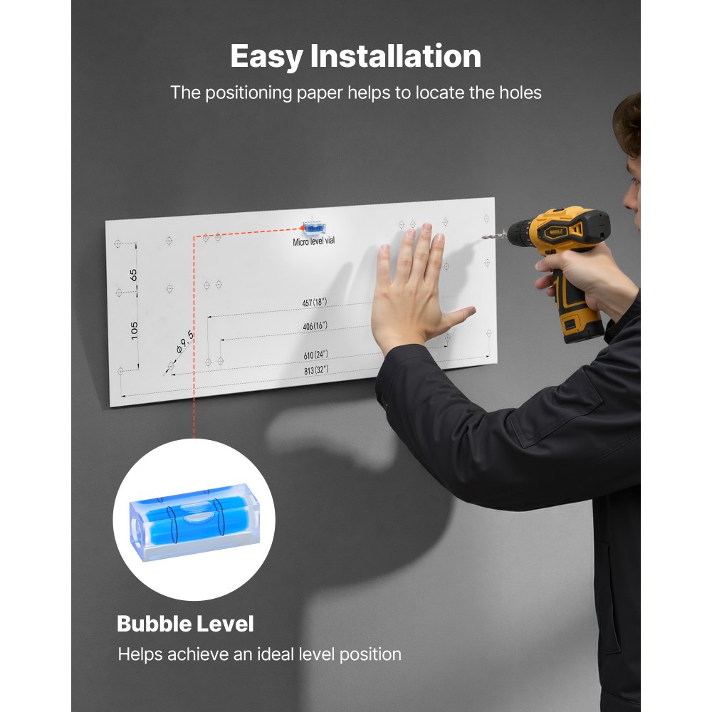 Ράφια τοίχου γκαράζ VEVOR 2 επιπέδων βαρέως τύπου, ατσάλινη μονάδα ραφιών τοίχου 50 x 122 cm, πλωτή μεταλλική βάση αποθήκευσης 500 x 1219 mm ανά ράφι για γκαράζ με συνολική χωρητικότητα βάρους 254 kg, μαύρη Ράφια τοίχου γκαράζ VEVOR 2 επιπέδων βαρέως τύπου, ατσάλινη μονάδα ραφιών τοίχου 50 x 122 cm, πλωτή μεταλλική βάση αποθήκευσης 500 x 1219 mm ανά ράφι για γκαράζ με συνολική χωρητικότητα βάρους 254 kg, μαύρη