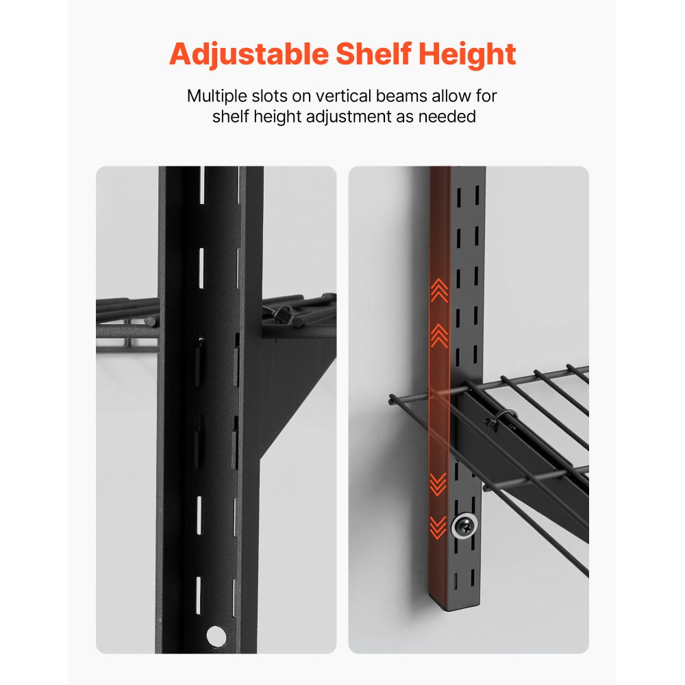 Ράφια τοίχου γκαράζ VEVOR 3 επιπέδων βαρέως τύπου, ατσάλινη μονάδα ραφιών τοίχου 275 x 914 mm, πλωτή μεταλλική βάση αποθήκευσης 275 x 914 mm ανά ράφι για γκαράζ με συνολική χωρητικότητα βάρους 204 kg, μαύρη Ράφια τοίχου γκαράζ VEVOR 3 επιπέδων βαρέως τύπου, ατσάλινη μονάδα ραφιών τοίχου 275 x 914 mm, πλωτή μεταλλική βάση αποθήκευσης 275 x 914 mm ανά ράφι για γκαράζ με συνολική χωρητικότητα βάρους 204 kg, μαύρη