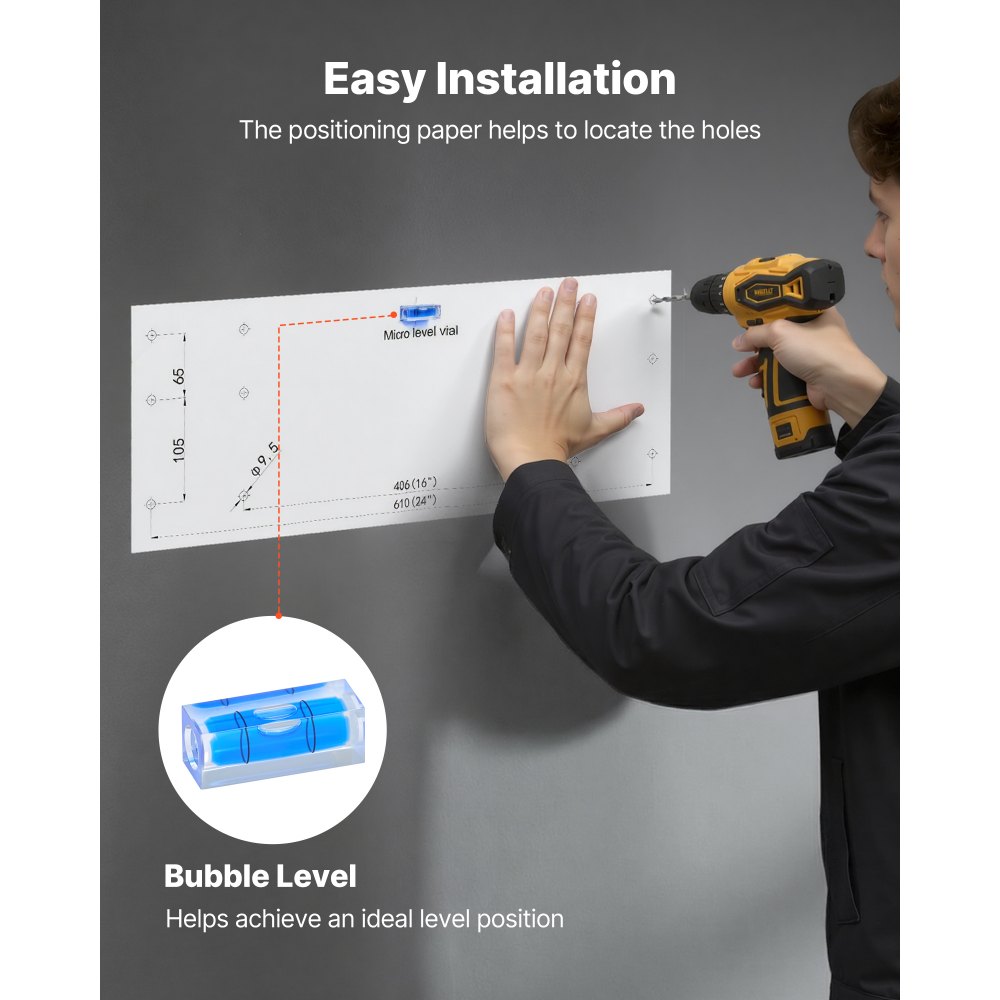 Ράφια τοίχου γκαράζ VEVOR 2 επιπέδων βαρέως τύπου, ατσάλινη μονάδα ραφιών τοίχου 610 x 914 mm με γάντζους, μεταλλική πλωτή βάση αποθήκευσης 610 x 914 mm ανά ράφι για γκαράζ, συνολική χωρητικότητα βάρους 227 kg Ράφια τοίχου γκαράζ VEVOR 2 επιπέδων βαρέως τύπου, ατσάλινη μονάδα ραφιών τοίχου 610 x 914 mm με γάντζους, μεταλλική πλωτή βάση αποθήκευσης 610 x 914 mm ανά ράφι για γκαράζ, συνολική χωρητικότητα βάρους 227 kg