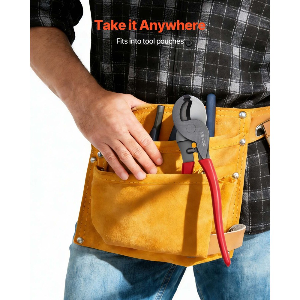 Κόφτης καλωδίων υψηλής μόχλευσης VEVOR, συμπαγής 235 mm, σφυρήλατες λεπίδες και λαβές με επίστρωση PVC, πένσα κοπής καλωδίων βαρέως τύπου για αλουμίνιο 4/0 AWG, μαλακό χαλκό 2/0 AWG και καλώδιο επικοινωνίας 100 ζευγών 24AWG Κόφτης καλωδίων υψηλής μόχλευσης VEVOR, συμπαγής 235 mm, σφυρήλατες λεπίδες και λαβές με επίστρωση PVC, πένσα κοπής καλωδίων βαρέως τύπου για αλουμίνιο 4/0 AWG, μαλακό χαλκό 2/0 AWG και καλώδιο επικοινωνίας 100 ζευγών 24AWG