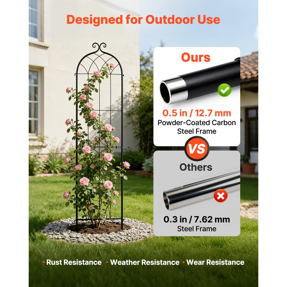 Πλέγμα Κήπου VEVOR, Πλέγμα Τριανταφυλλιάς 220 x 52,5 cm, Συσκευασία 4 Πλέγματα Τριανταφυλλιάς για Λουλούδια Κήπου με Φινίρισμα Ηλεκτροστατικής Βαφής & Βολικό Σχεδιασμό Κλειδώματος, Πλέγματα Στήριξης Φυτών για Λουλούδια, Λαχανικά, Τριαντάφυλλα Πλέγμα Κήπου VEVOR, Πλέγμα Τριανταφυλλιάς 220 x 52,5 cm, Συσκευασία 4 Πλέγματα Τριανταφυλλιάς για Λουλούδια Κήπου με Φινίρισμα Ηλεκτροστατικής Βαφής & Βολικό Σχεδιασμό Κλειδώματος, Πλέγματα Στήριξης Φυτών για Λουλούδια, Λαχανικά, Τριαντάφυλλα