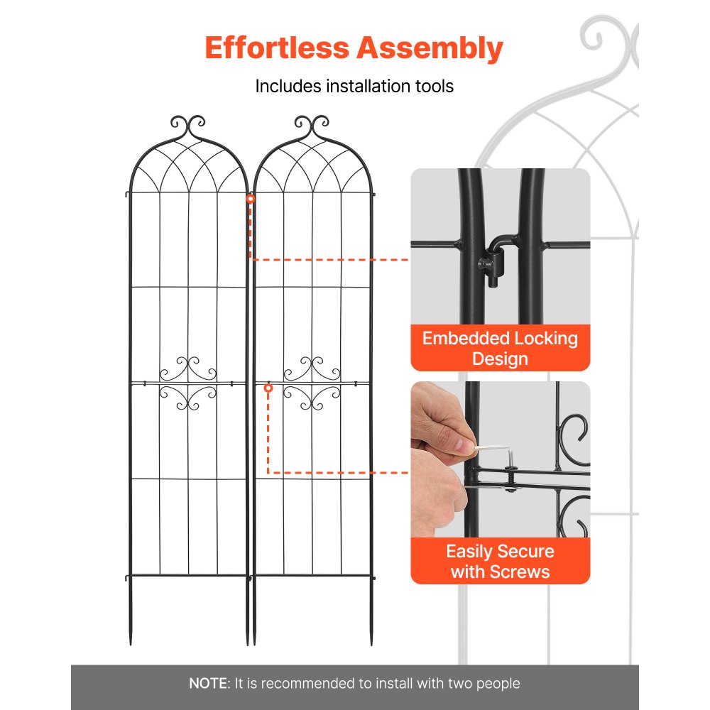Πλέγμα Κήπου VEVOR, Πλέγμα Τριανταφυλλιάς 220 x 52,5 cm, Συσκευασία 4 Πλέγματα Τριανταφυλλιάς για Λουλούδια Κήπου με Φινίρισμα Ηλεκτροστατικής Βαφής & Βολικό Σχεδιασμό Κλειδώματος, Πλέγματα Στήριξης Φυτών για Λουλούδια, Λαχανικά, Τριαντάφυλλα Πλέγμα Κήπου VEVOR, Πλέγμα Τριανταφυλλιάς 220 x 52,5 cm, Συσκευασία 4 Πλέγματα Τριανταφυλλιάς για Λουλούδια Κήπου με Φινίρισμα Ηλεκτροστατικής Βαφής & Βολικό Σχεδιασμό Κλειδώματος, Πλέγματα Στήριξης Φυτών για Λουλούδια, Λαχανικά, Τριαντάφυλλα