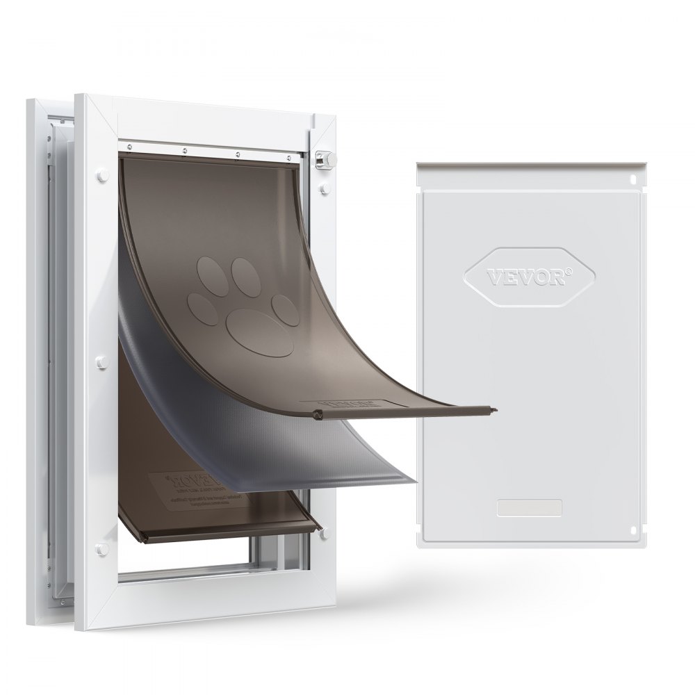 Πόρτα για κατοικίδια VEVOR, Μεγάλη, με τρία μαγνητικά πτερύγια και μεταλλικό πλαίσιο, Ανθεκτική και ανθεκτική στις καιρικές συνθήκες πόρτα σκύλου για εσωτερικές και εξωτερικές πόρτες, Εύκολη εγκατάσταση, Εύκολη είσοδος και έξοδος για σκύλους, Λευκή Πόρτα για κατοικίδια VEVOR, Μεγάλη, με τρία μαγνητικά πτερύγια και μεταλλικό πλαίσιο, Ανθεκτική και ανθεκτική στις καιρικές συνθήκες πόρτα σκύλου για εσωτερικές και εξωτερικές πόρτες, Εύκολη εγκατάσταση, Εύκολη είσοδος και έξοδος για σκύλους, Λευκή