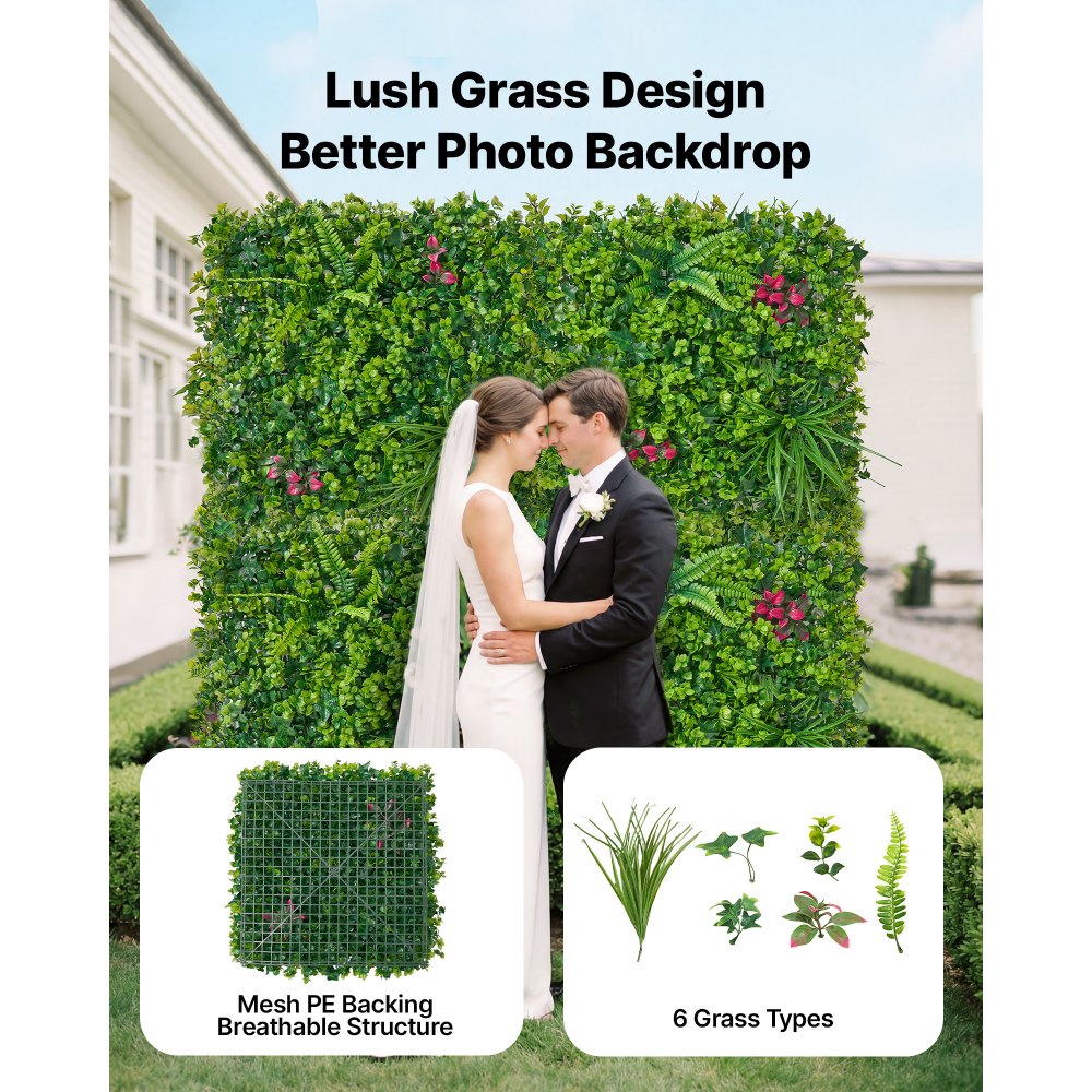 Τεχνητό τοίχο φυτών VEVOR, 12 τεμάχια τεχνητά πάνελ πυξαριού 50,8 x 50,8 cm, προστασία από τον ήλιο, φόντο πρασίνου, φράχτης προστασίας από τον ήλιο, οθόνη τοίχου με ψεύτικο γρασίδι για γάμο, εσωτερικός, εξωτερικός κήπος, αυλή Τεχνητό τοίχο φυτών VEVOR, 12 τεμάχια τεχνητά πάνελ πυξαριού 50,8 x 50,8 cm, προστασία από τον ήλιο, φόντο πρασίνου, φράχτης προστασίας από τον ήλιο, οθόνη τοίχου με ψεύτικο γρασίδι για γάμο, εσωτερικός, εξωτερικός κήπος, αυλή