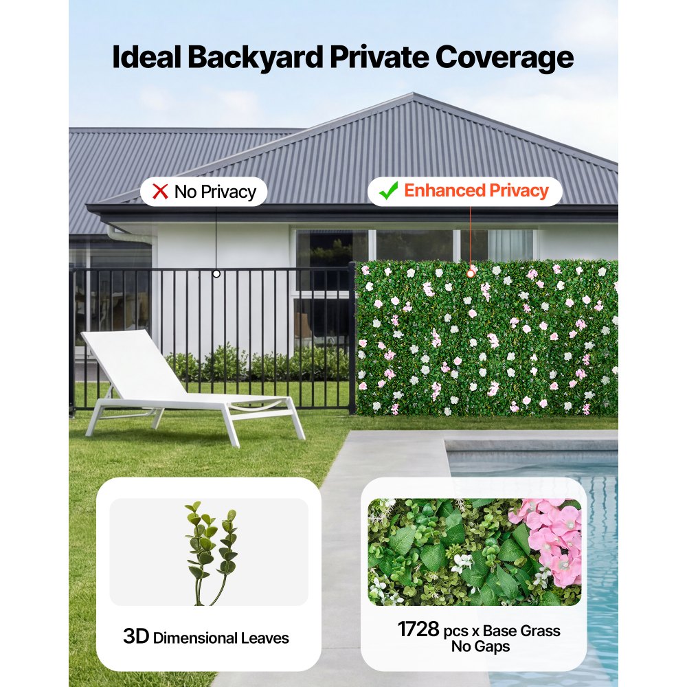 VEVOR Τεχνητό Πολυτελές Φόντο Τοίχου με Λουλούδια, 2 τεμάχια, Κάθε Πάνελ 61 x 243,8 cm, Υπέροχο Τρισδιάστατο Φόντο από Μεταξωτά Λουλούδια Φιλικό προς τα Κατοικίδια, Εύκολη Εγκατάσταση Πάνελ Τοίχου με Λουλούδια για Γάμο, Εκδήλωση, Πάρτι, Διακόσμηση Σπιτιού VEVOR Τεχνητό Πολυτελές Φόντο Τοίχου με Λουλούδια, 2 τεμάχια, Κάθε Πάνελ 61 x 243,8 cm, Υπέροχο Τρισδιάστατο Φόντο από Μεταξωτά Λουλούδια Φιλικό προς τα Κατοικίδια, Εύκολη Εγκατάσταση Πάνελ Τοίχου με Λουλούδια για Γάμο, Εκδήλωση, Πάρτι, Διακόσμηση Σπιτιού