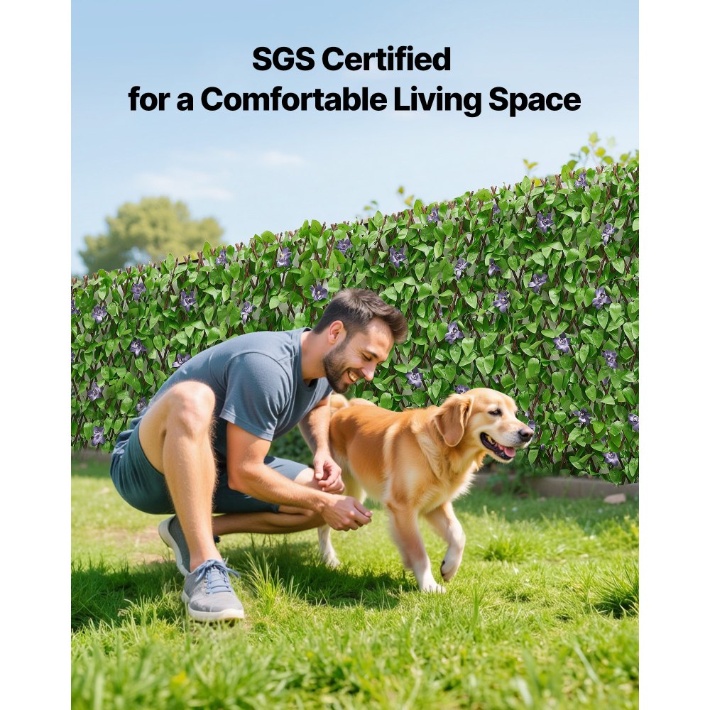 VEVOR Επεκτεινόμενη οθόνη απορρήτου φράχτη, 64,9 x 310 cm Επεκτεινόμενος τεχνητός τοίχος φυτών, ρεαλιστικό πάνελ τεχνητού κισσού με 50 φερμουάρ, διακοσμητικοί φράχτες φόντου με τεχνητό πράσινο για μπαλκόνι, βεράντα και εξωτερικό χώρο VEVOR Επεκτεινόμενη οθόνη απορρήτου φράχτη, 64,9 x 310 cm Επεκτεινόμενος τεχνητός τοίχος φυτών, ρεαλιστικό πάνελ τεχνητού κισσού με 50 φερμουάρ, διακοσμητικοί φράχτες φόντου με τεχνητό πράσινο για μπαλκόνι, βεράντα και εξωτερικό χώρο