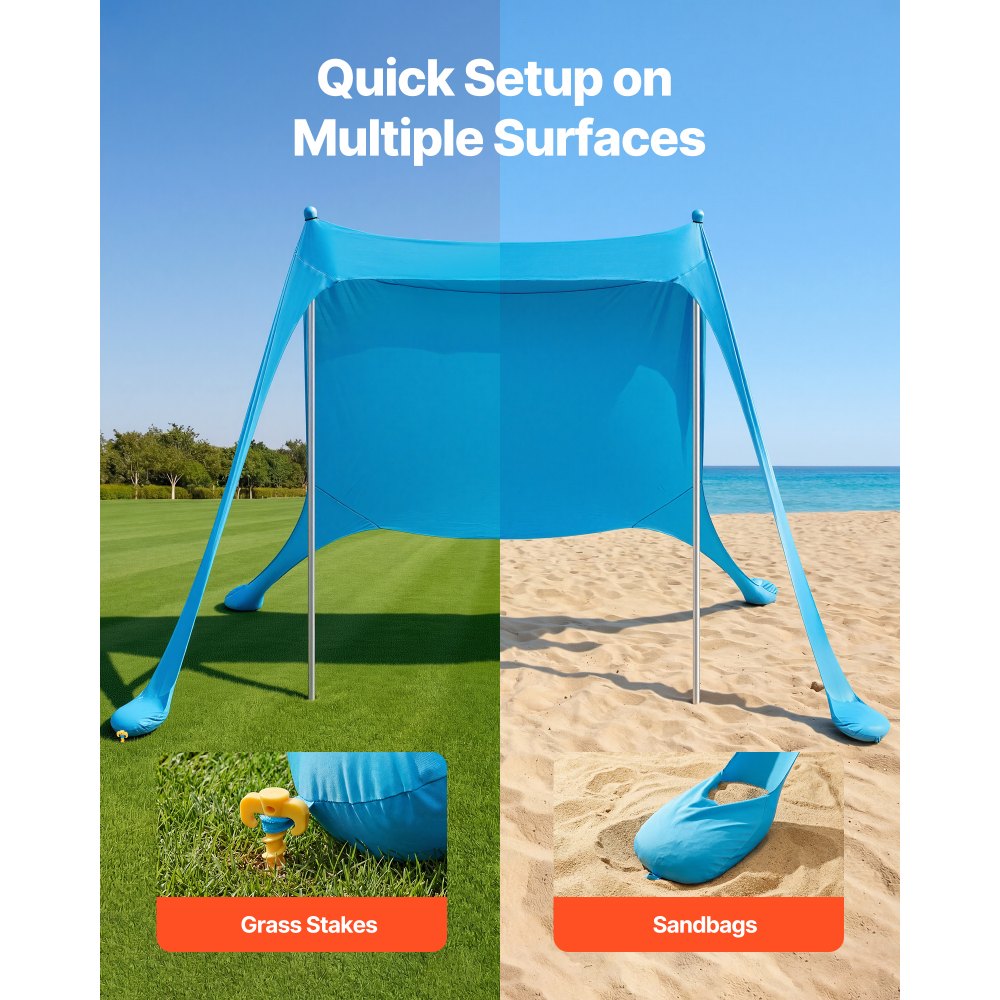 Σκηνή παραλίας VEVOR, αντηλιακή προστασία UPF50+, ύψος 2 μ., 2,3 x 2,3 μ., εύκολα αναδιπλούμενο τέντα παραλίας με σακούλες άμμου, μπατόν σταθερότητας, φτυάρια άμμου, φορητή σκίαση για οικογενειακές εξόδους, κάμπινγκ, ψάρεμα Σκηνή παραλίας VEVOR, αντηλιακή προστασία UPF50+, ύψος 2 μ., 2,3 x 2,3 μ., εύκολα αναδιπλούμενο τέντα παραλίας με σακούλες άμμου, μπατόν σταθερότητας, φτυάρια άμμου, φορητή σκίαση για οικογενειακές εξόδους, κάμπινγκ, ψάρεμα