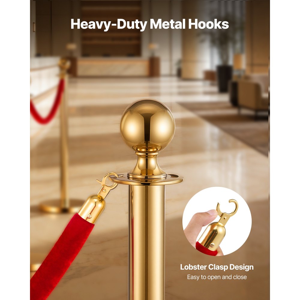 VEVOR 2 τεμάχια σχοινιά από κόκκινο βελούδο για ορθοστάτες, σχοινιά από κόκκινο βελούδο για ορθοστάτες ελέγχου πλήθους 1,5 μ. με χρυσά γάντζους, σχοινί χαλιού για φράγμα ουράς μετά την ουρά για εκδηλώσεις με χαλιά, κινηματογράφους, μεγάλα εγκαίνια, ξενοδοχεία, πάρτι VEVOR 2 τεμάχια σχοινιά από κόκκινο βελούδο για ορθοστάτες, σχοινιά από κόκκινο βελούδο για ορθοστάτες ελέγχου πλήθους 1,5 μ. με χρυσά γάντζους, σχοινί χαλιού για φράγμα ουράς μετά την ουρά για εκδηλώσεις με χαλιά, κινηματογράφους, μεγάλα εγκαίνια, ξενοδοχεία, πάρτι